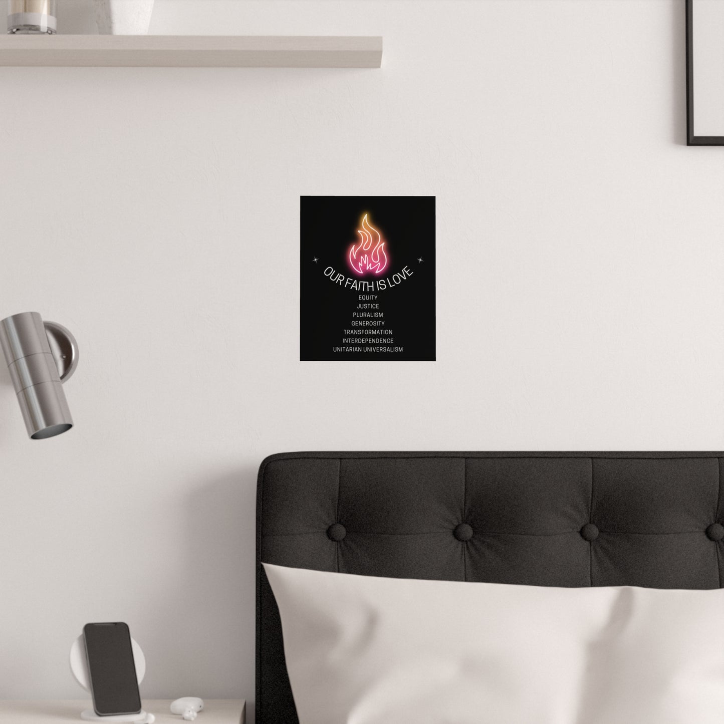 Our Faith is Love Poster - 3 Sizes Available