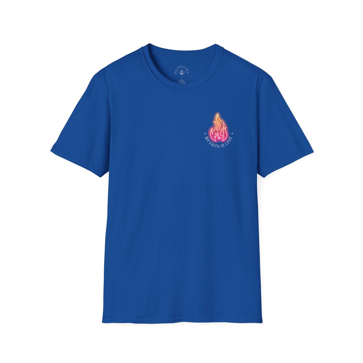 My Faith Is Love UU Chalice T-Shirt - Adult (Front and Back)