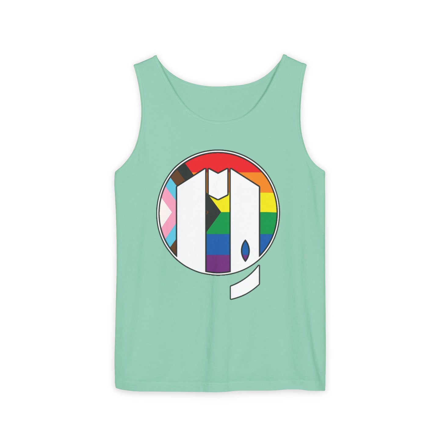 UUMA Rainbow Logo Unisex Garment-Dyed Tank Top
