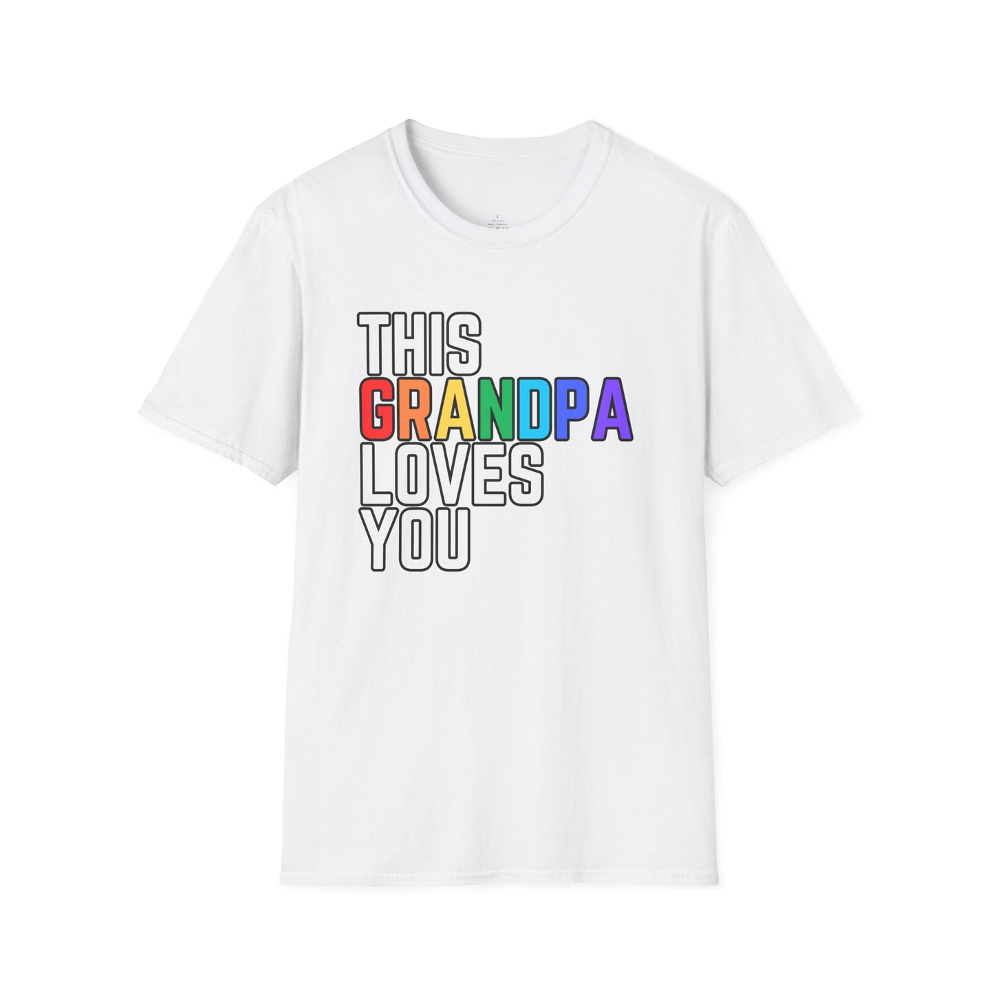 This Grandpa Loves You Rainbow Pride Shirt