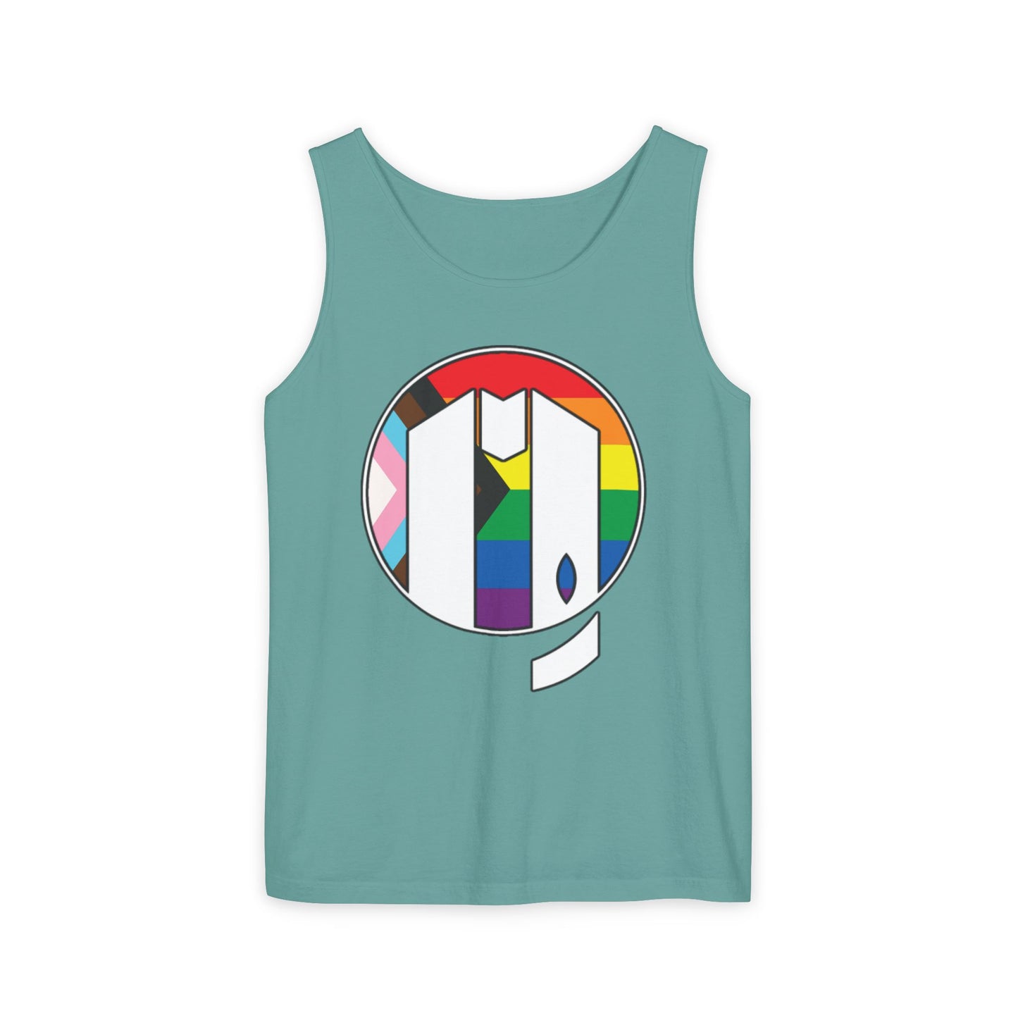 UUMA Rainbow Logo Unisex Garment-Dyed Tank Top