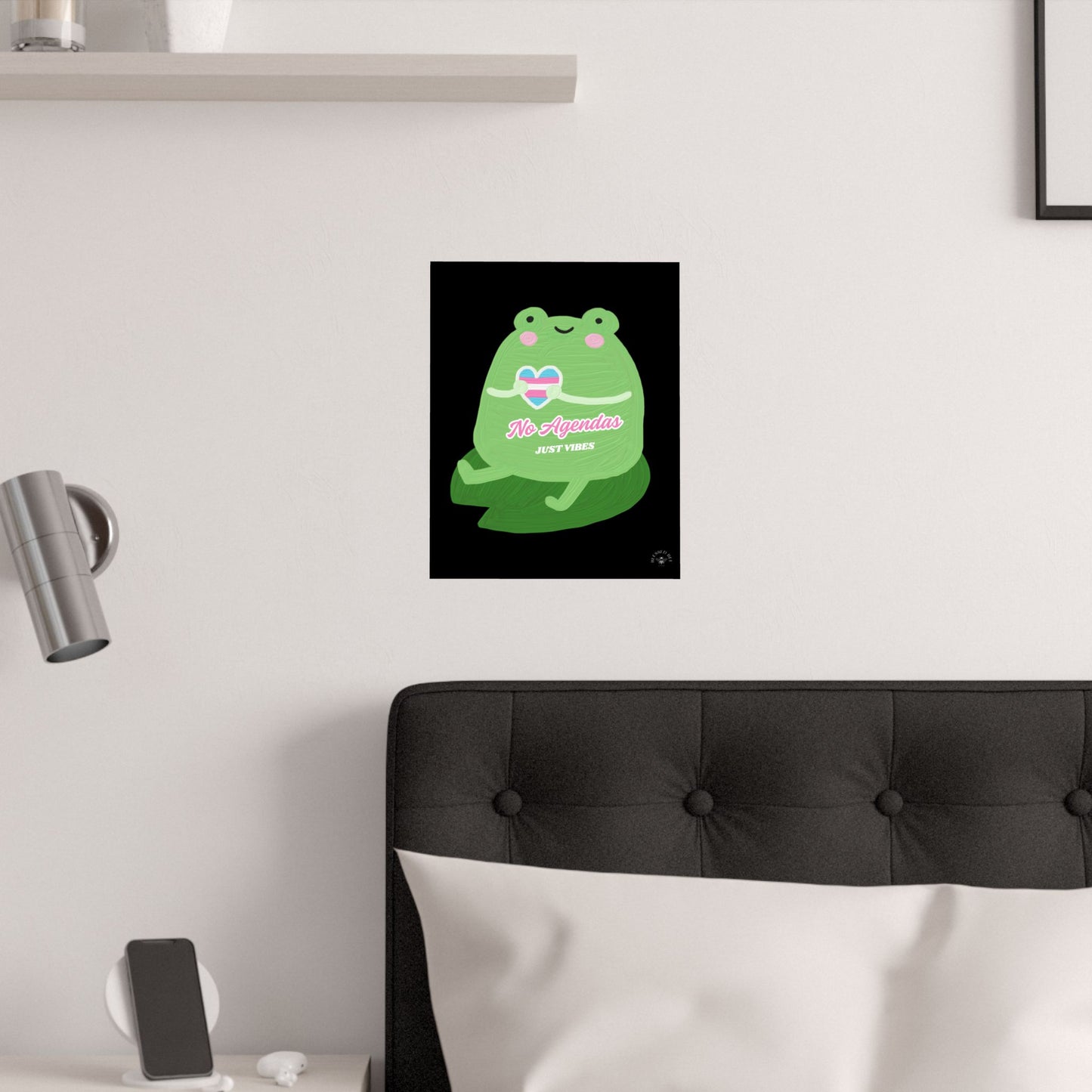"No Agendas, Just Vibes" Poster Print