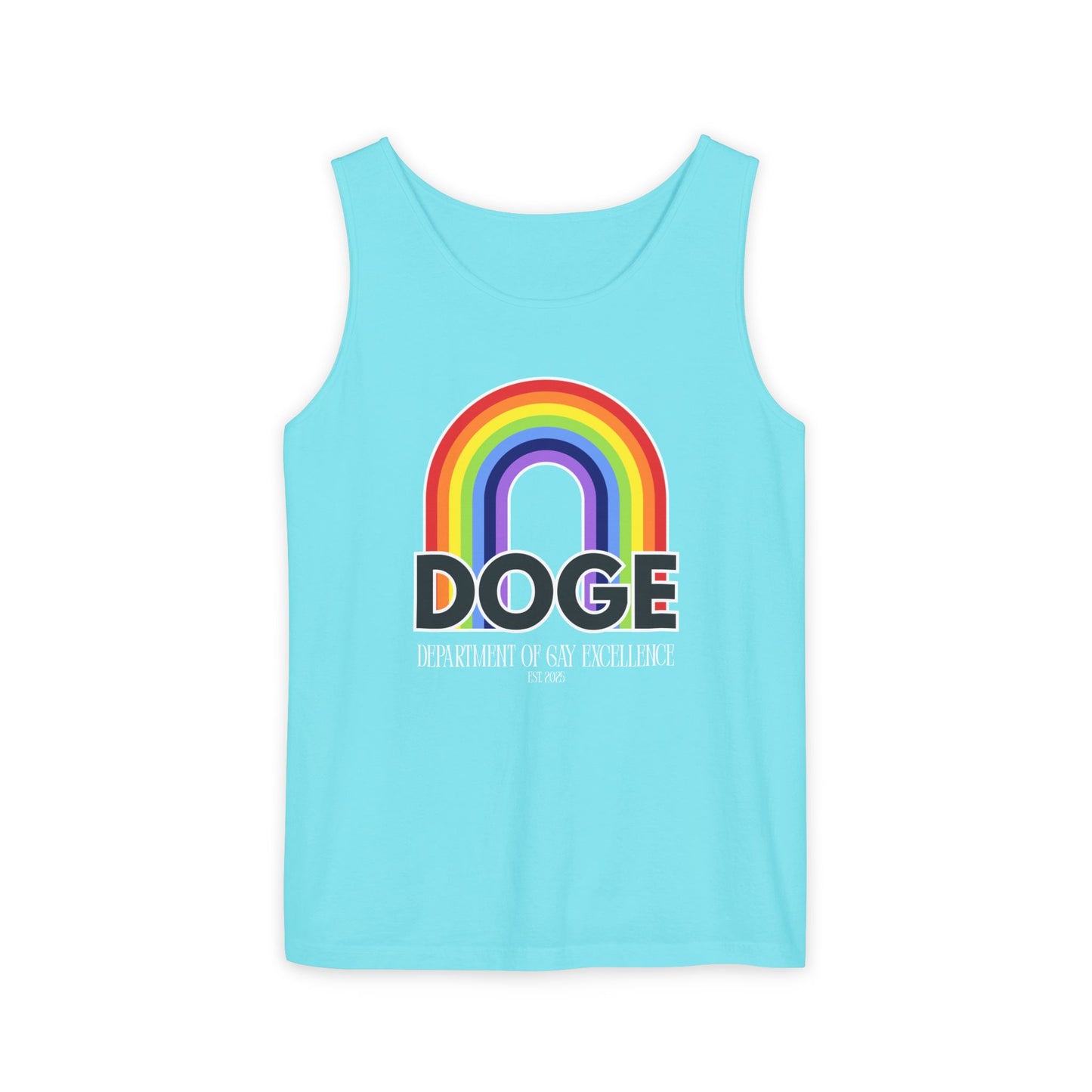 Dept. of Gay Excellence Unisex Garment-Dyed Tank Top