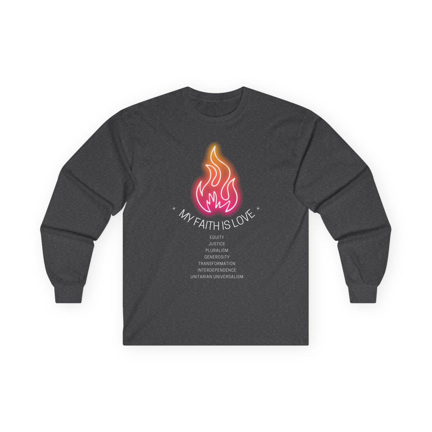 My Faith is Love UU Chalice Unisex Ultra Cotton Long Sleeve Tee