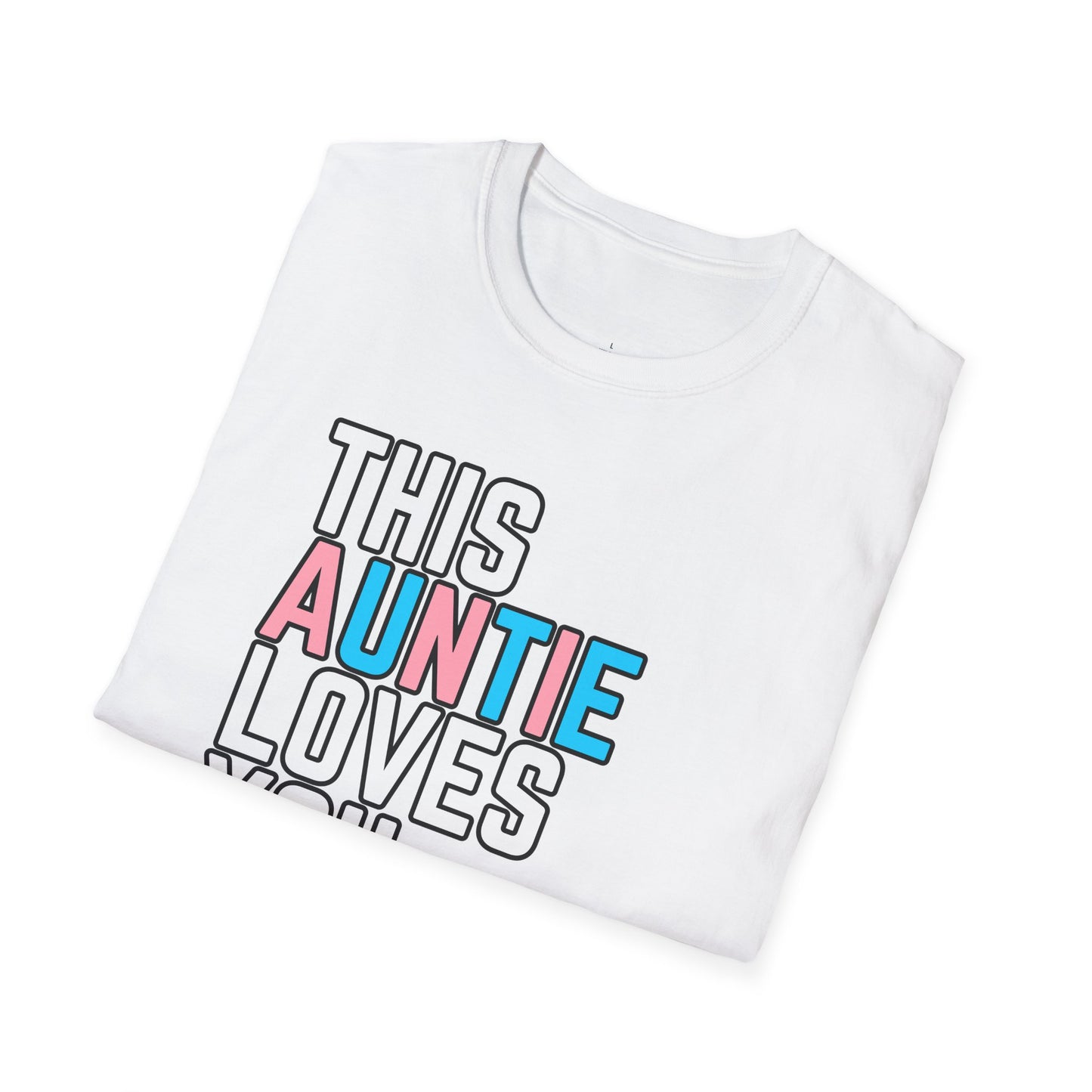 This Auntie Loves You Trans Pride Shirt