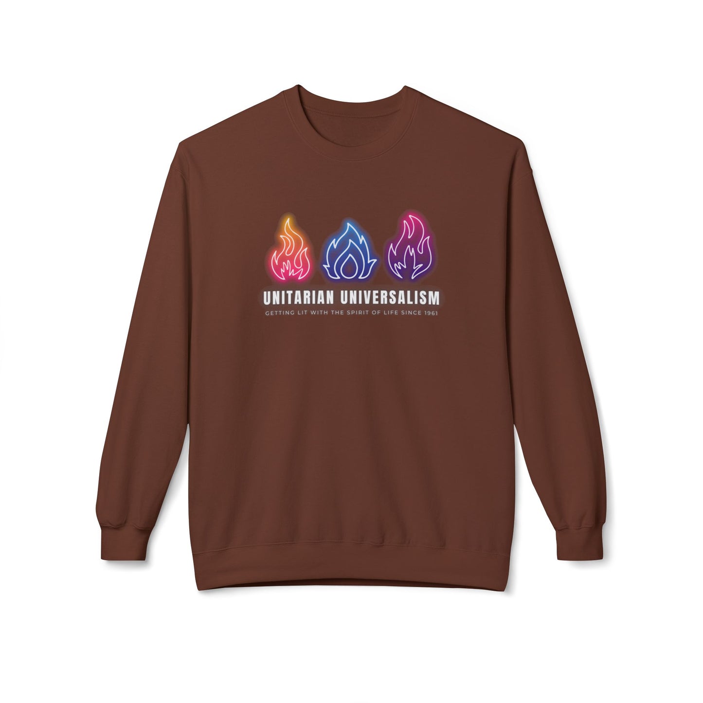 Unitarian Universalism - Getting Lit With the Spirit of Life Sweatshirt