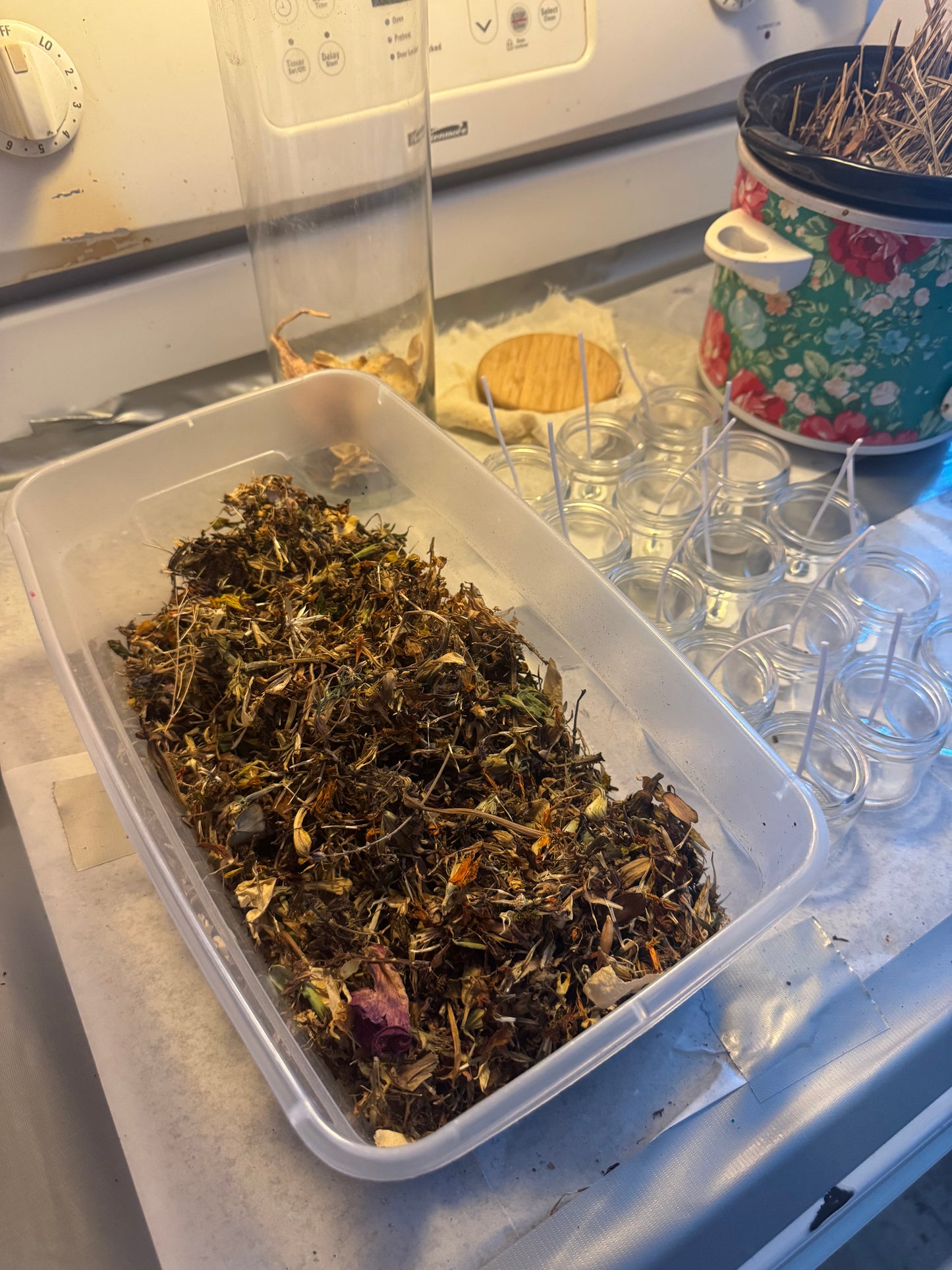 Skaren’s Rainbow Garden Seed Mix & Hex the HOA Candles