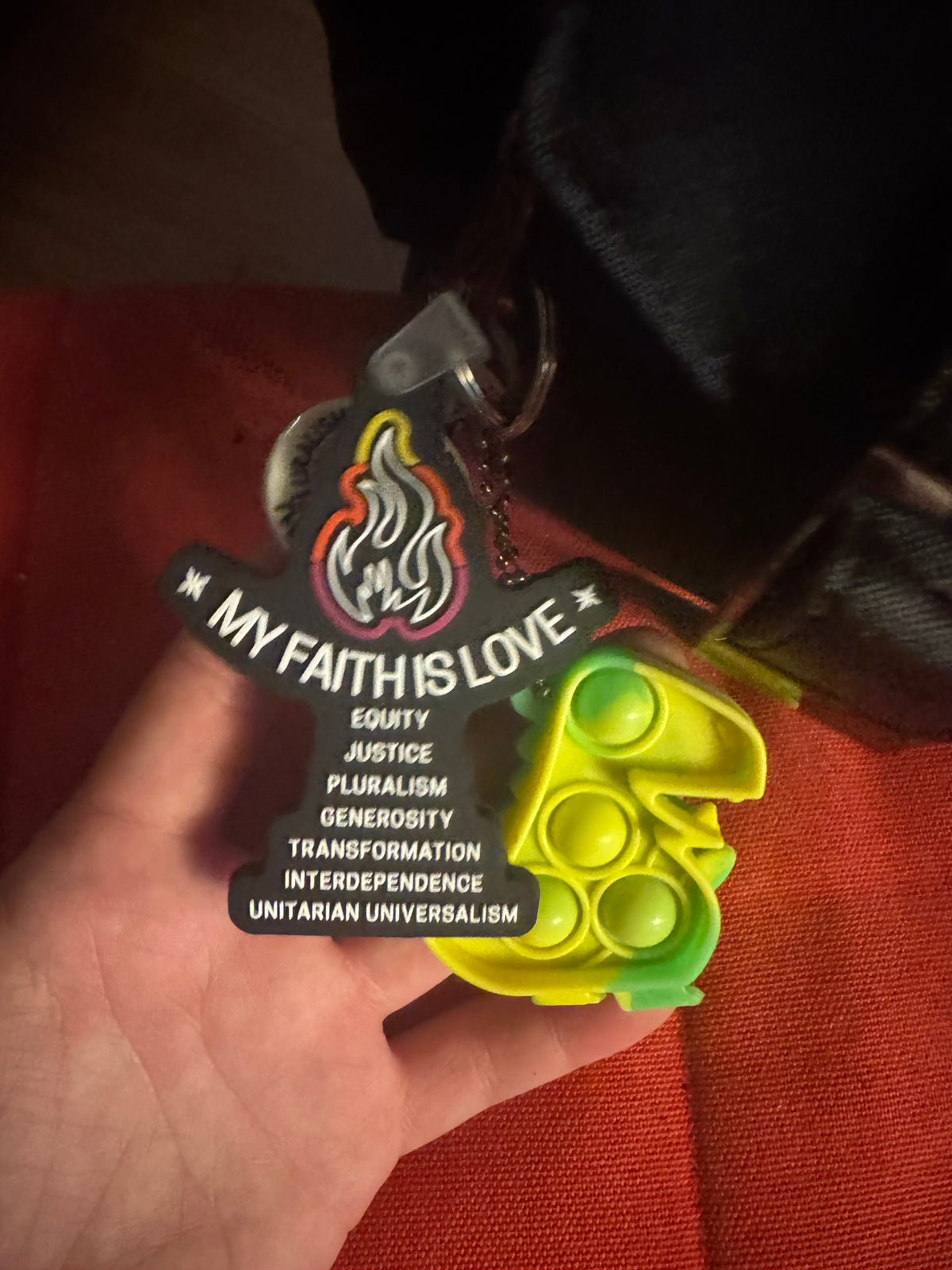 My Faith is Love Keychains