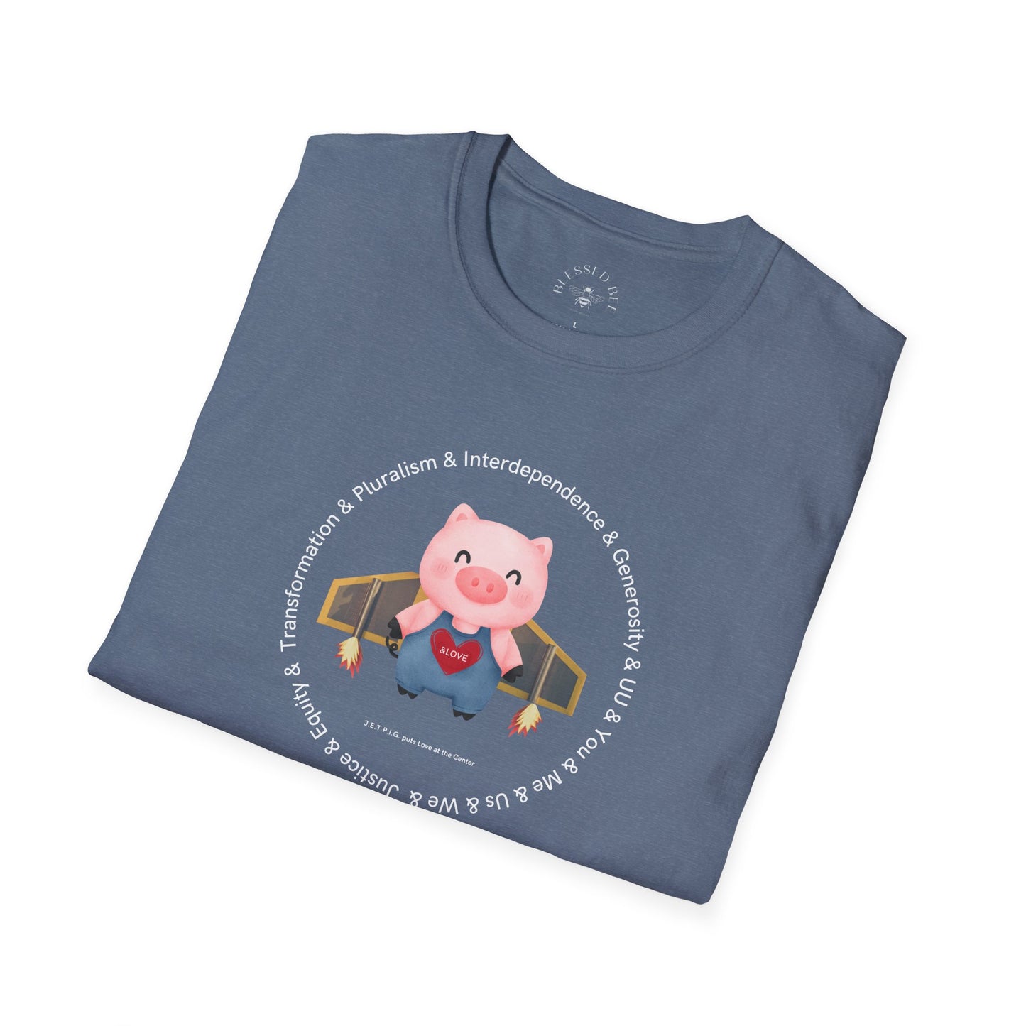 JETPIG & UU Values T-Shirt - Adult (Front Only)