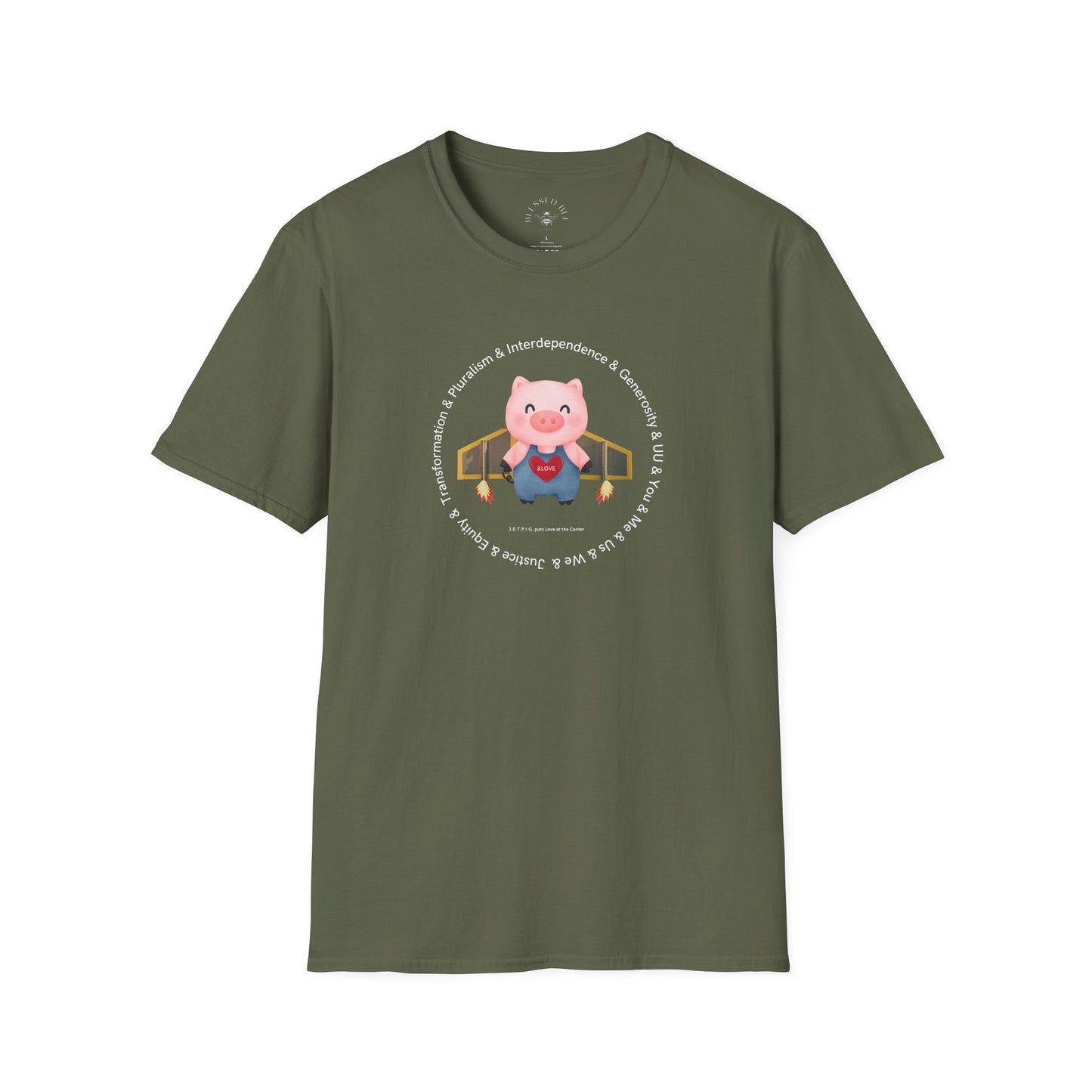 JETPIG & UU Values T-Shirt - Adult (Front Only)