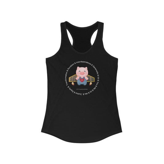 UU JETPIG Racerback Tank - Adult (Front Only)