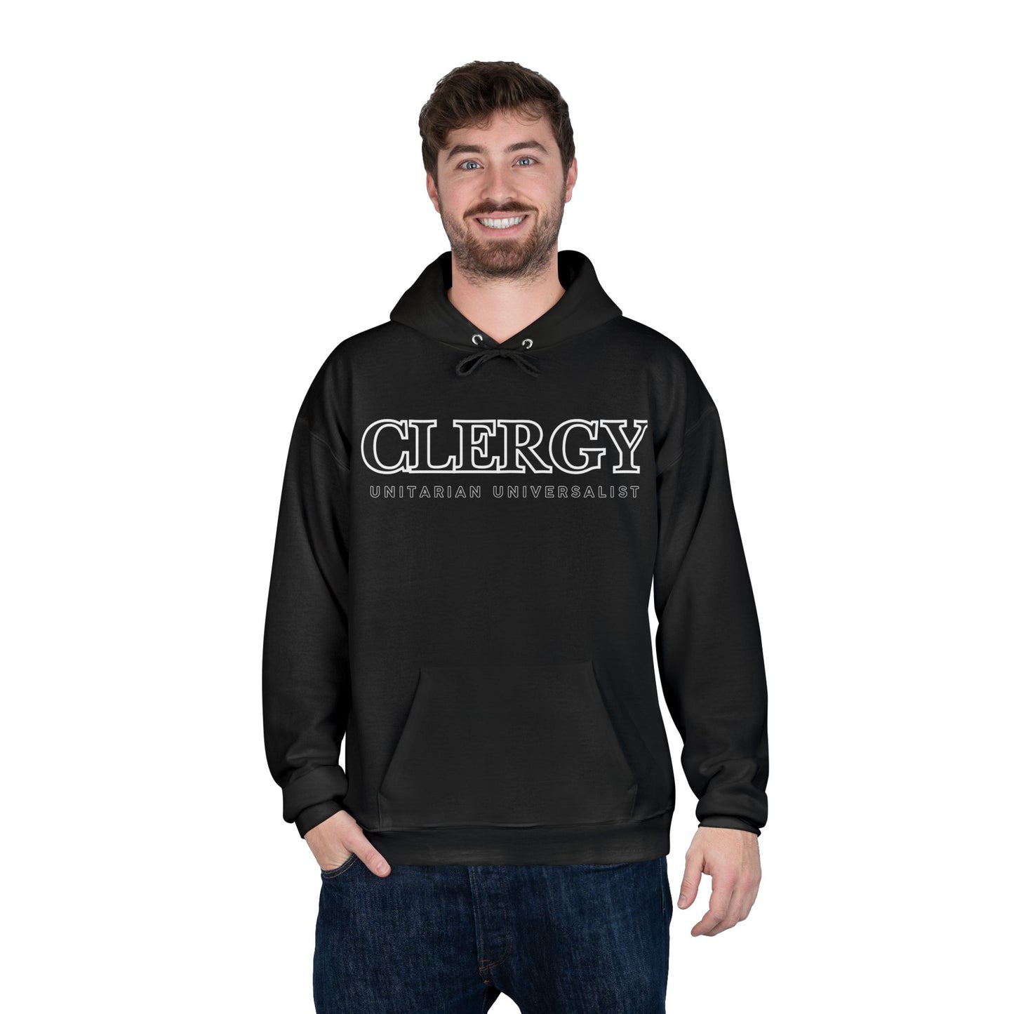 Unitarian Universalist Clergy Hoodie - Front & Back