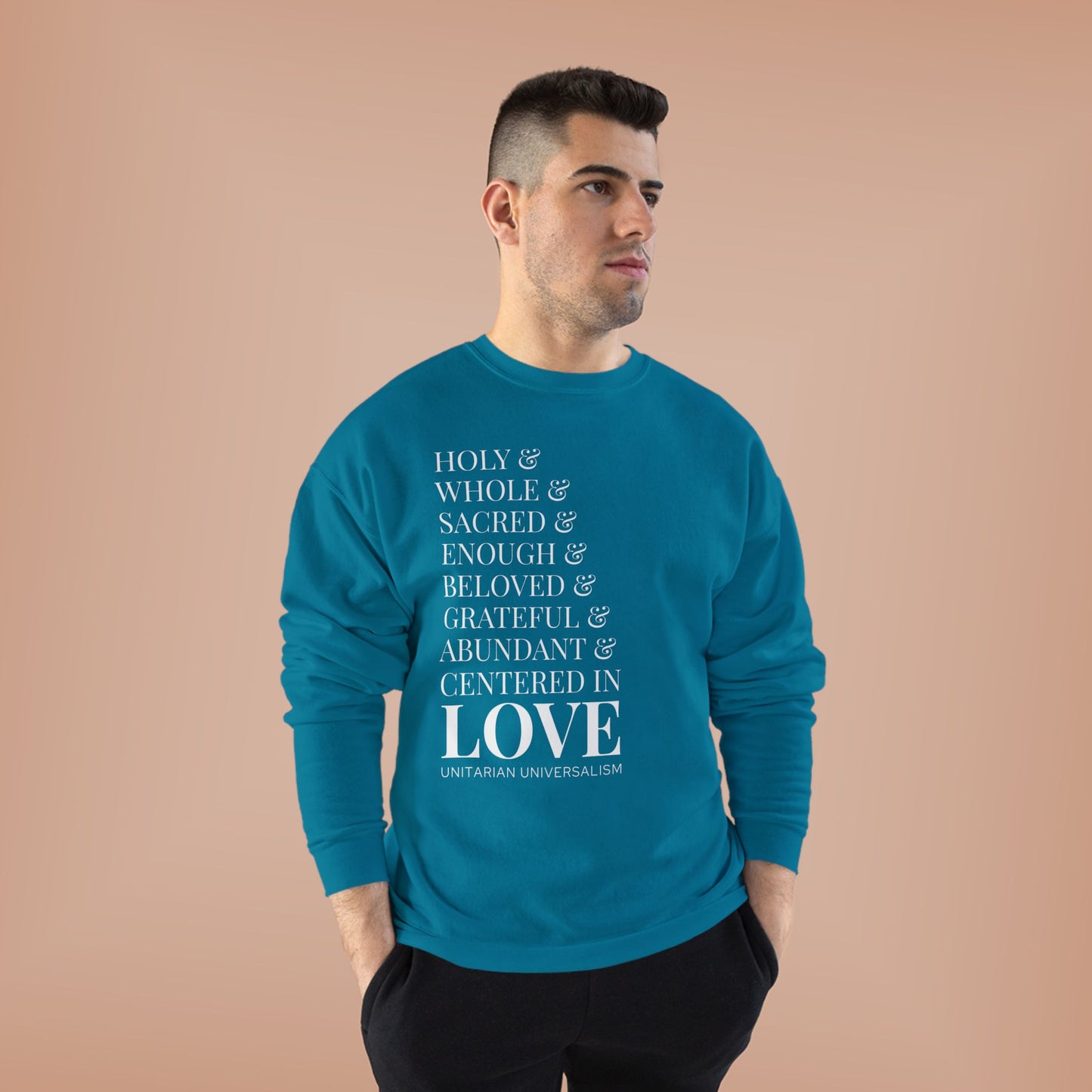 Centered in Love Unisex EcoSmart® Crewneck Sweatshirt