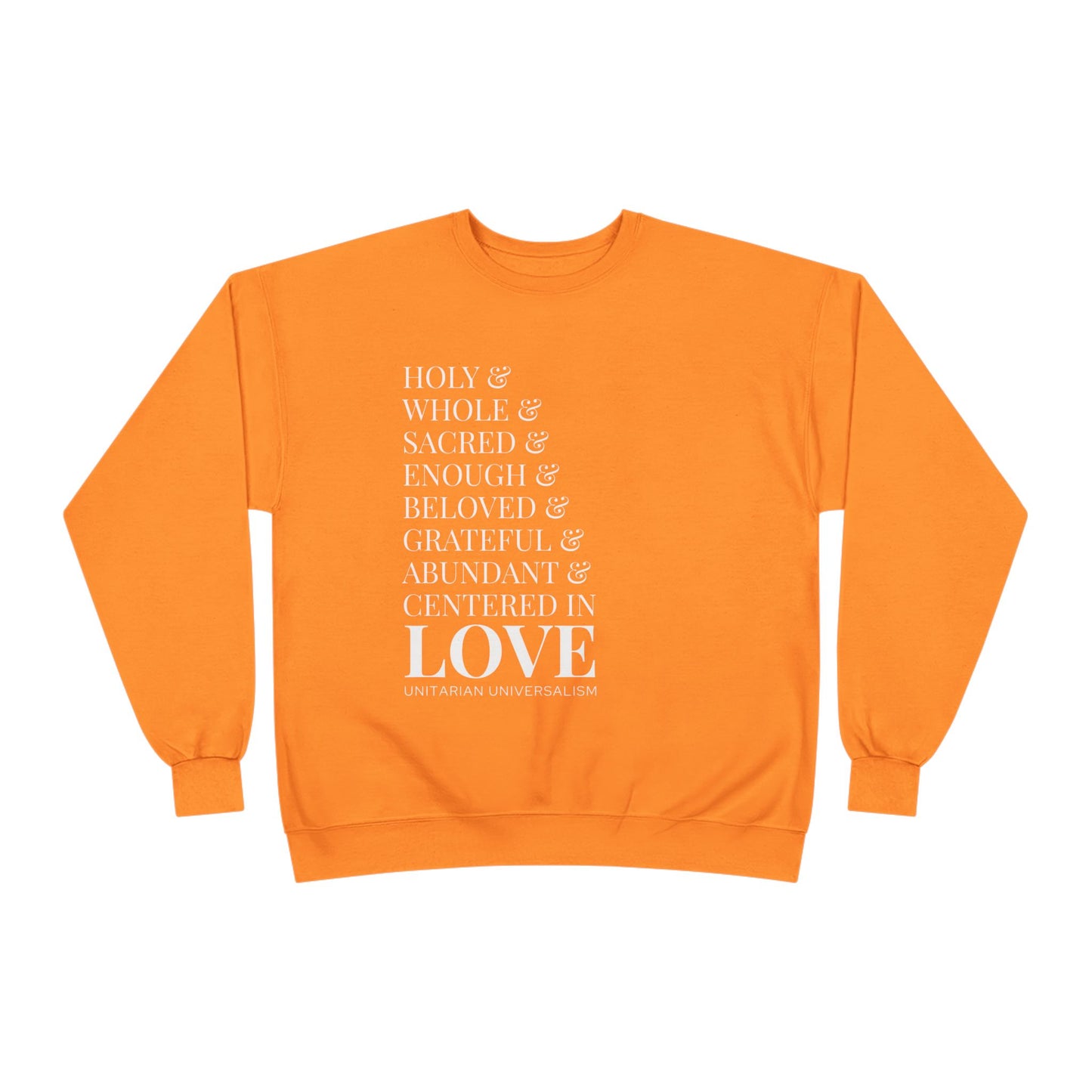 Centered in Love Unisex EcoSmart® Crewneck Sweatshirt