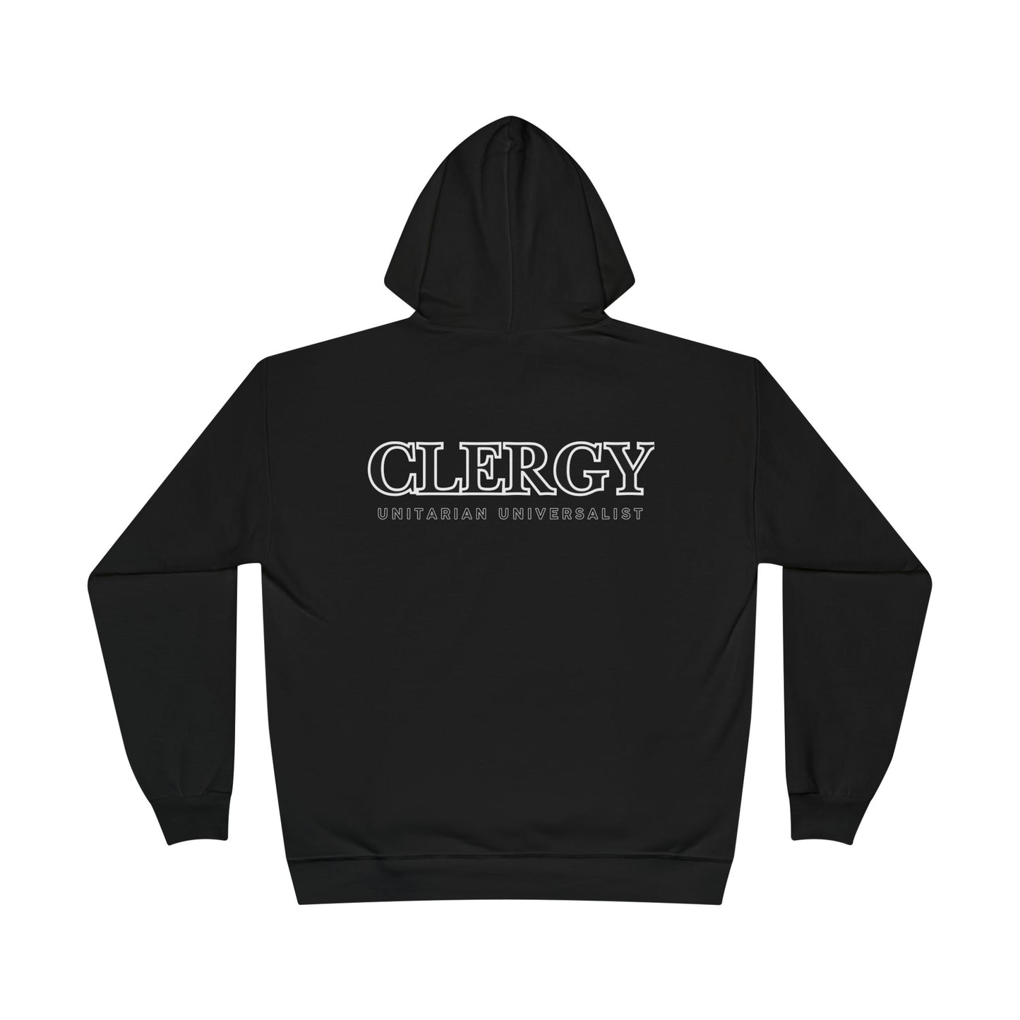 Unitarian Universalist Clergy Hoodie - Front & Back