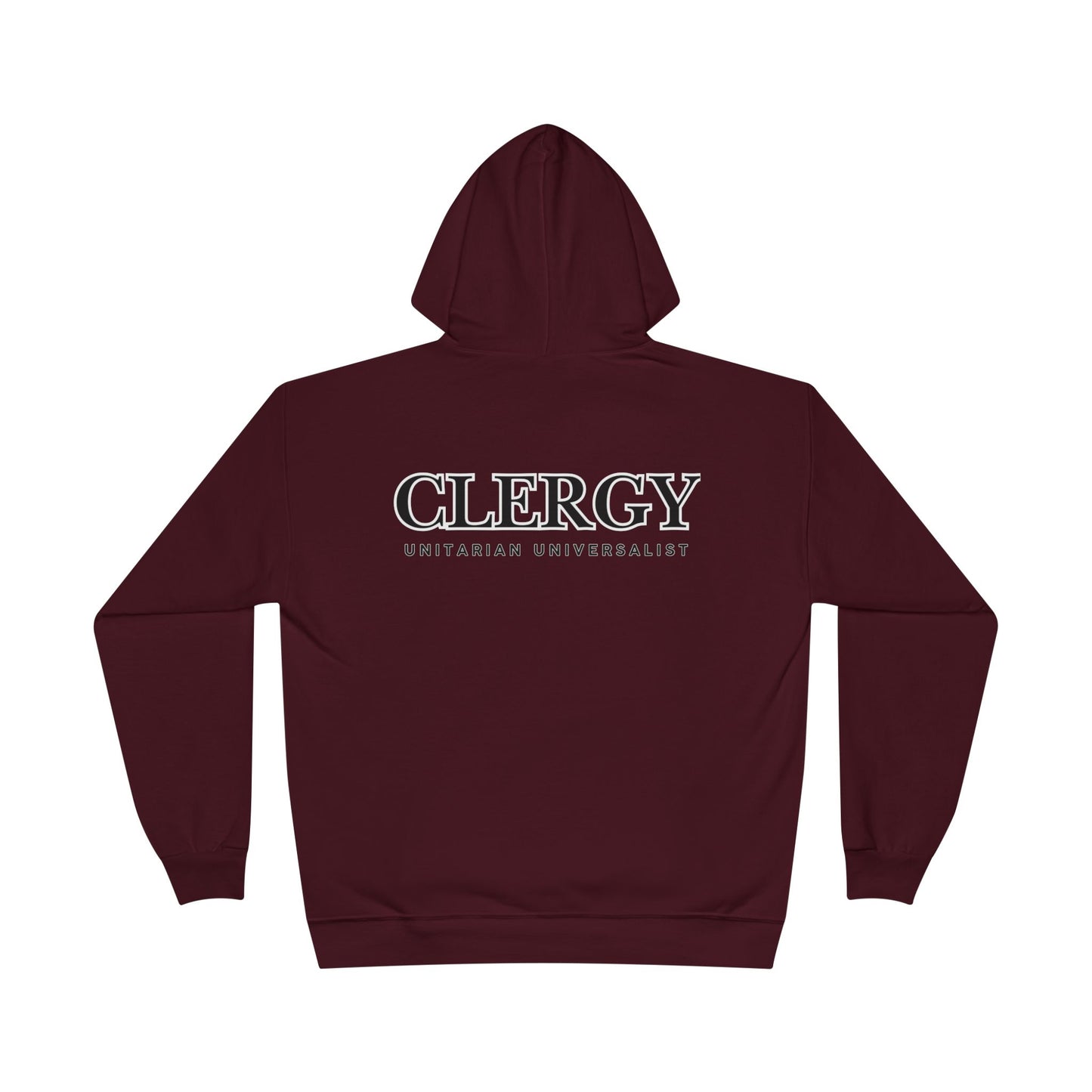 Unitarian Universalist Clergy Hoodie - Front & Back