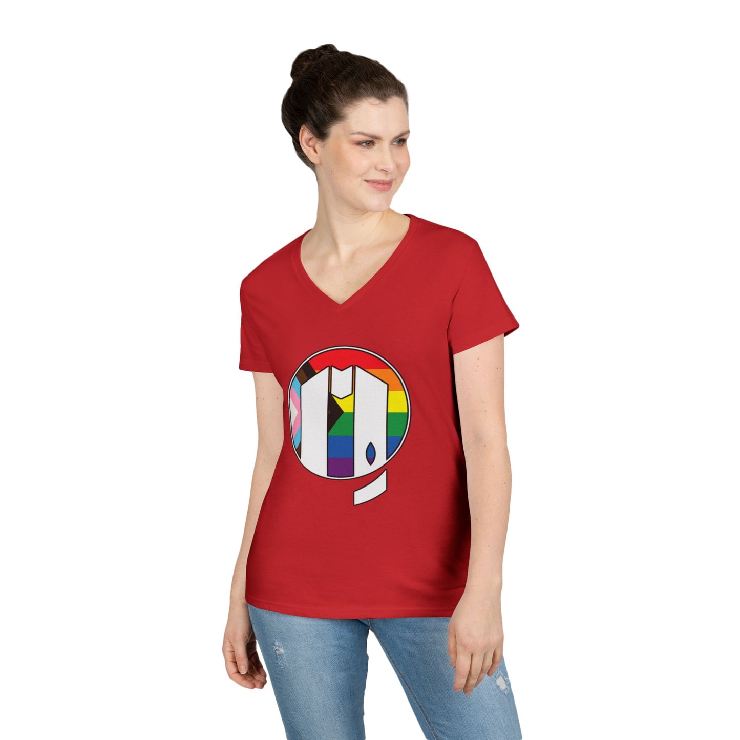 UUMA Rainbow Logo V-Neck