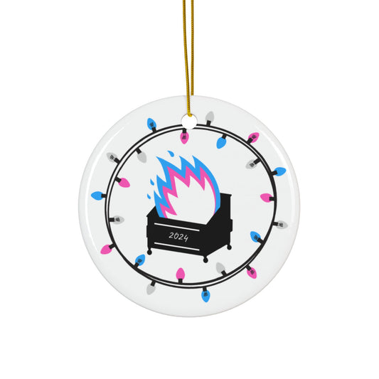 2024 Dumpster Fire Ornament by Blessed Bee