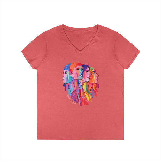 God is a Woman V-Neck T-Shirt