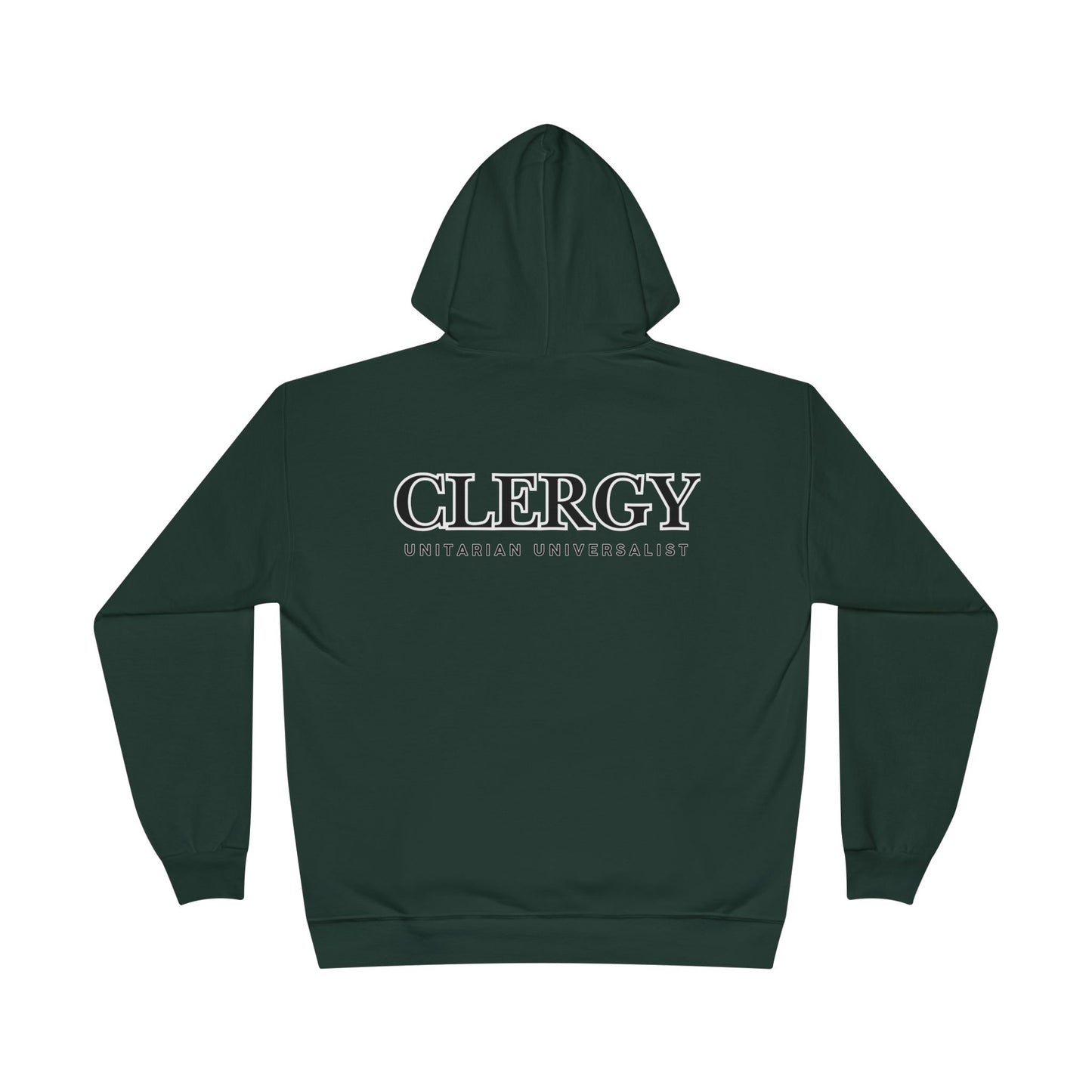 Unitarian Universalist Clergy Hoodie - Front & Back