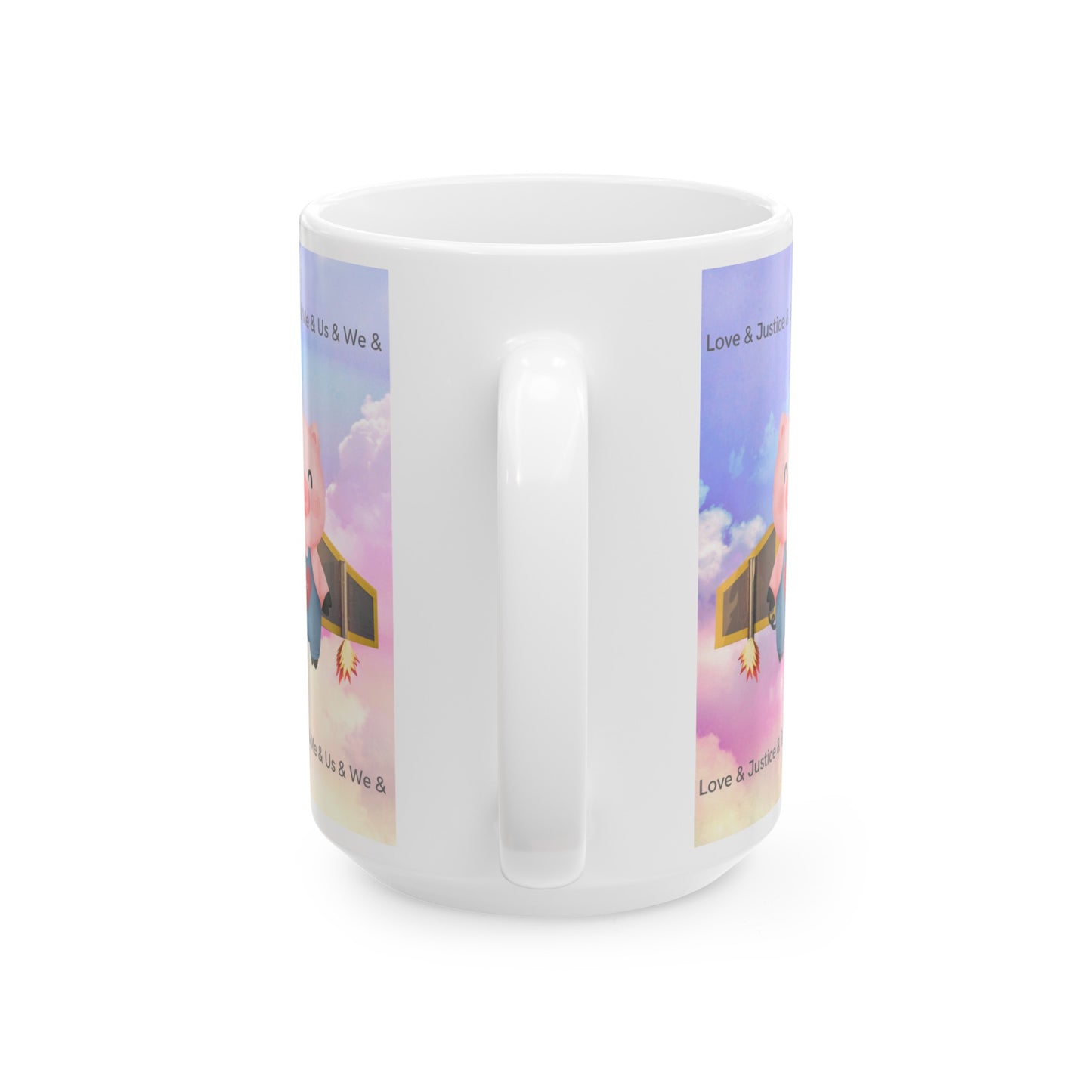 UU Values JETPIG Ceramic Mug, (11oz, 15oz)