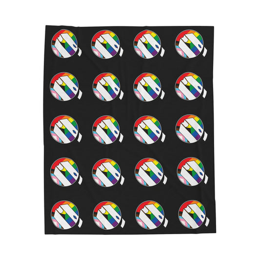 UUMA Rainbow Logo Plush Blanket