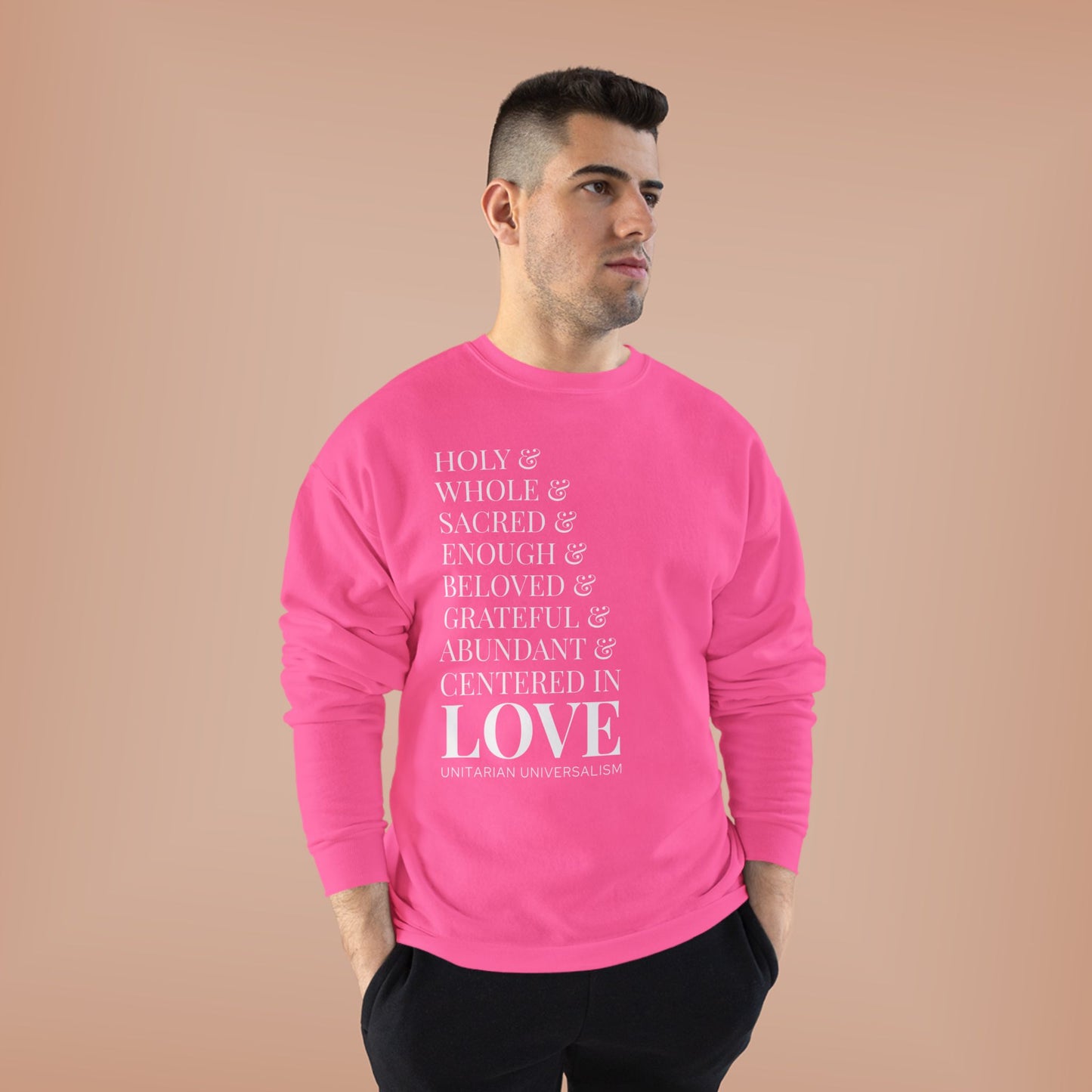 Centered in Love Unisex EcoSmart® Crewneck Sweatshirt