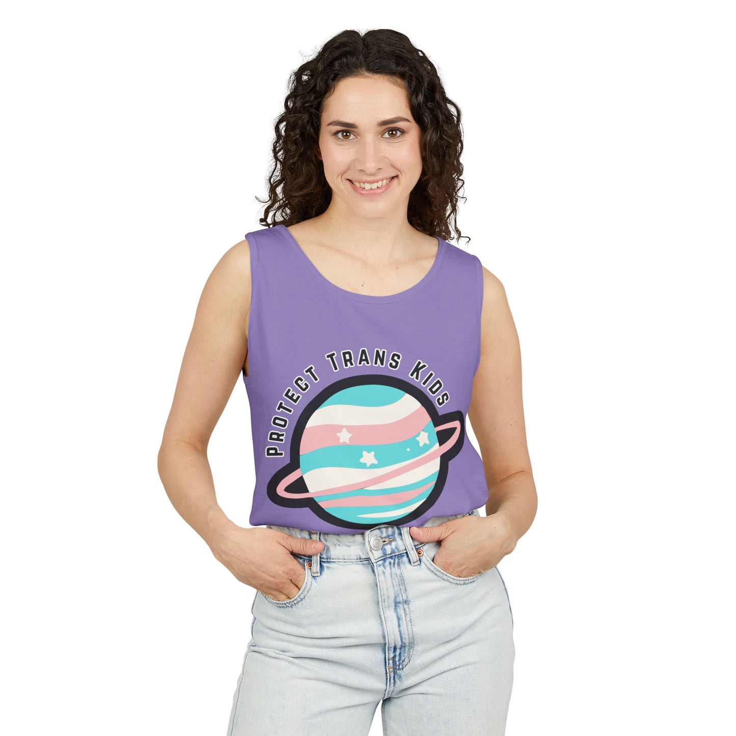 Protect Trans Kids Planet Tank Top