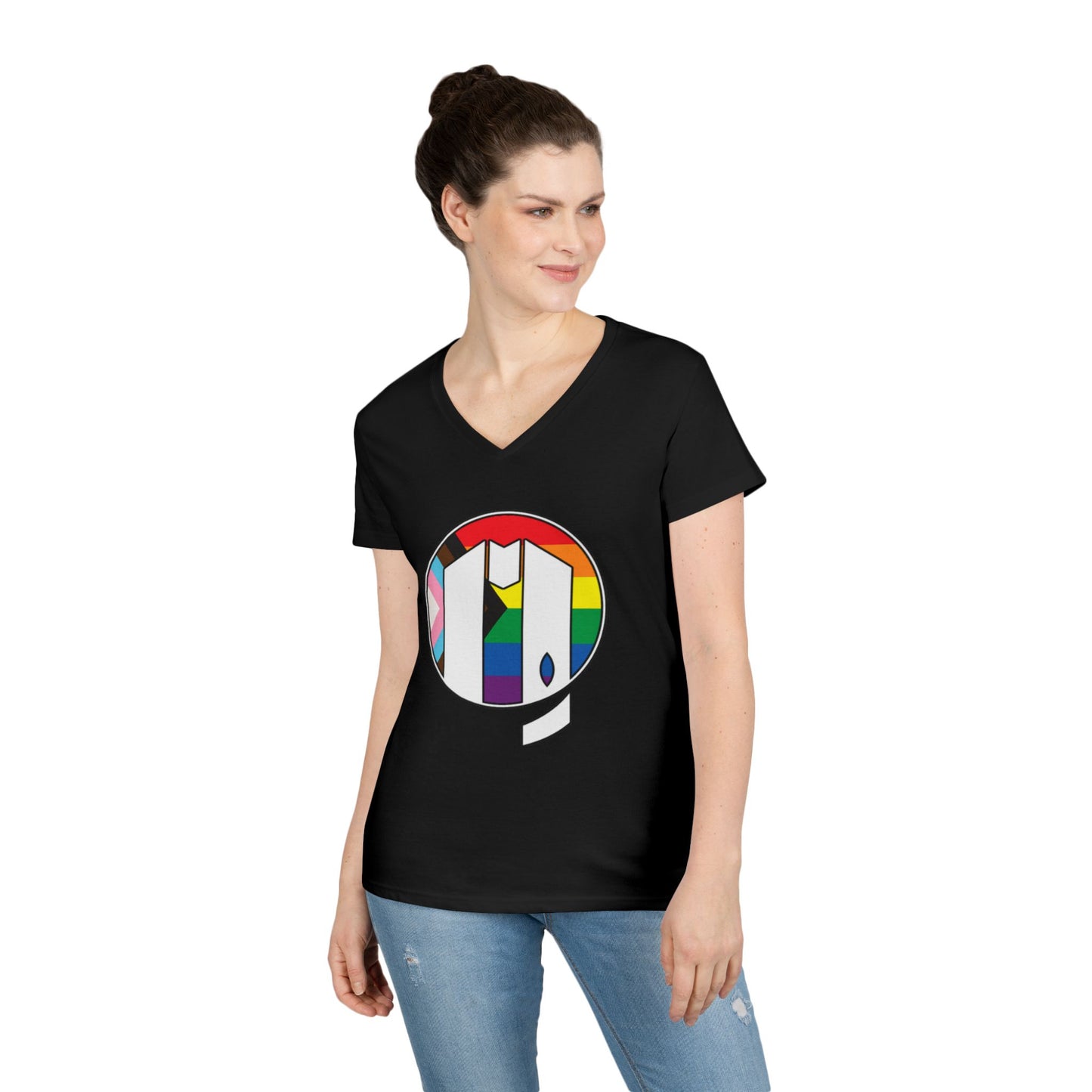 UUMA Rainbow Logo V-Neck
