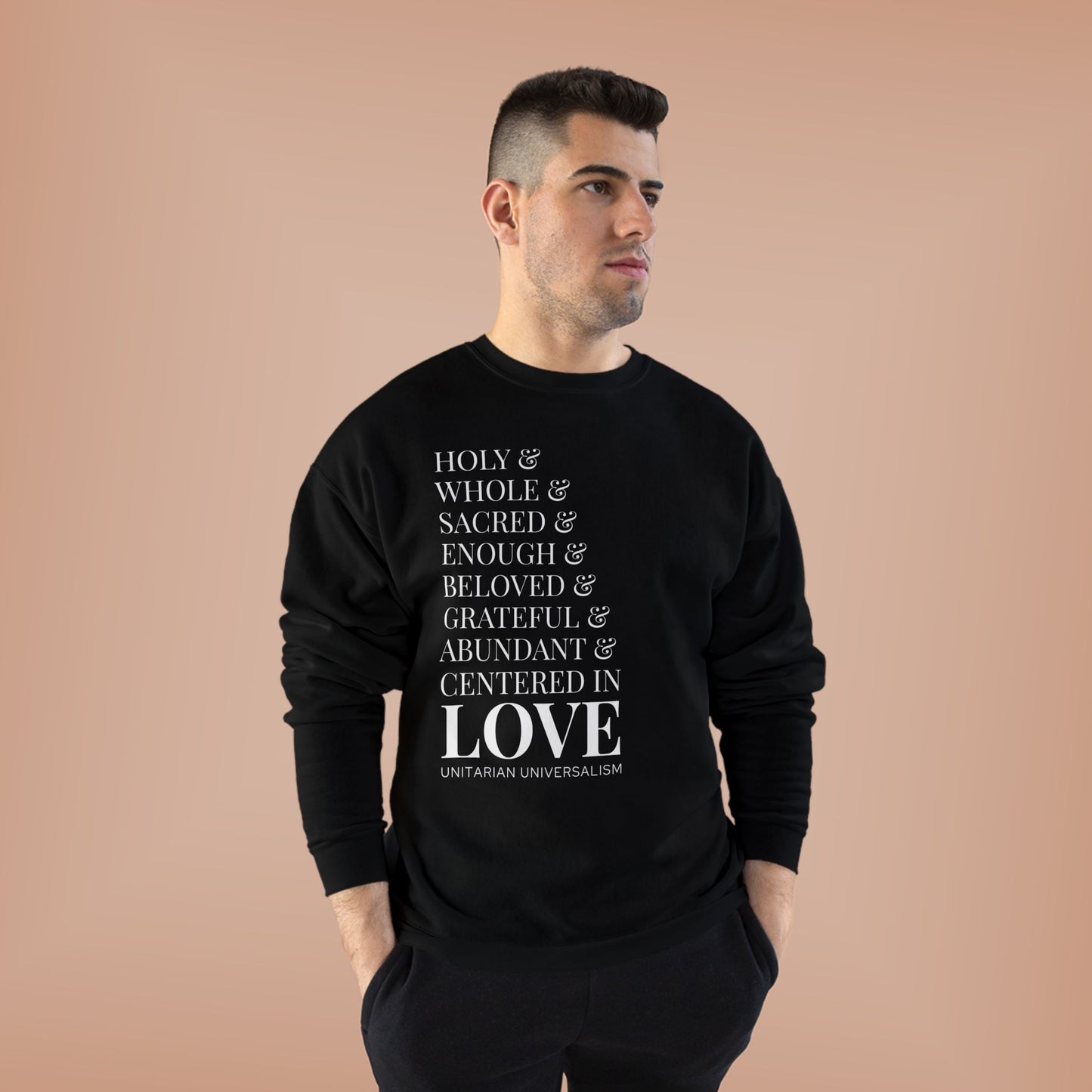 Centered in Love Unisex EcoSmart® Crewneck Sweatshirt