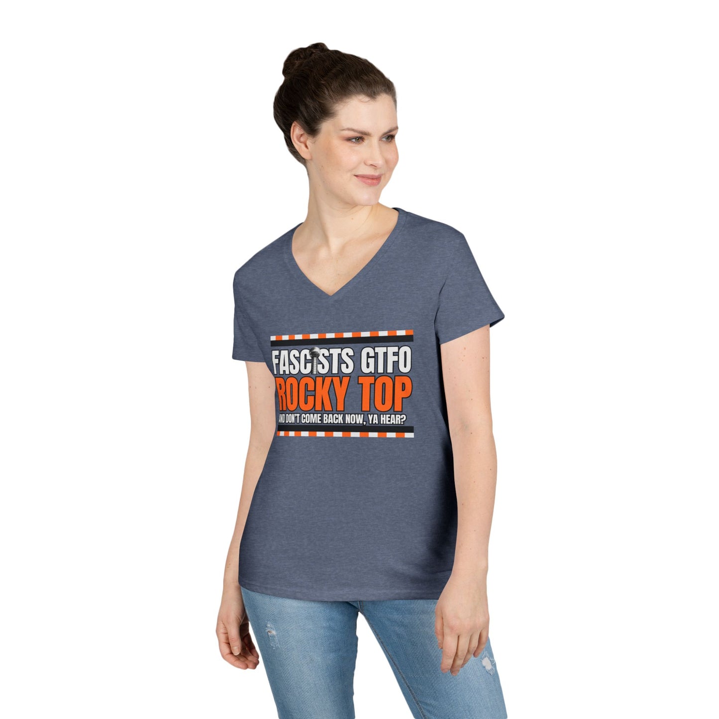 Fascists GTFO Rocky Top V-Neck