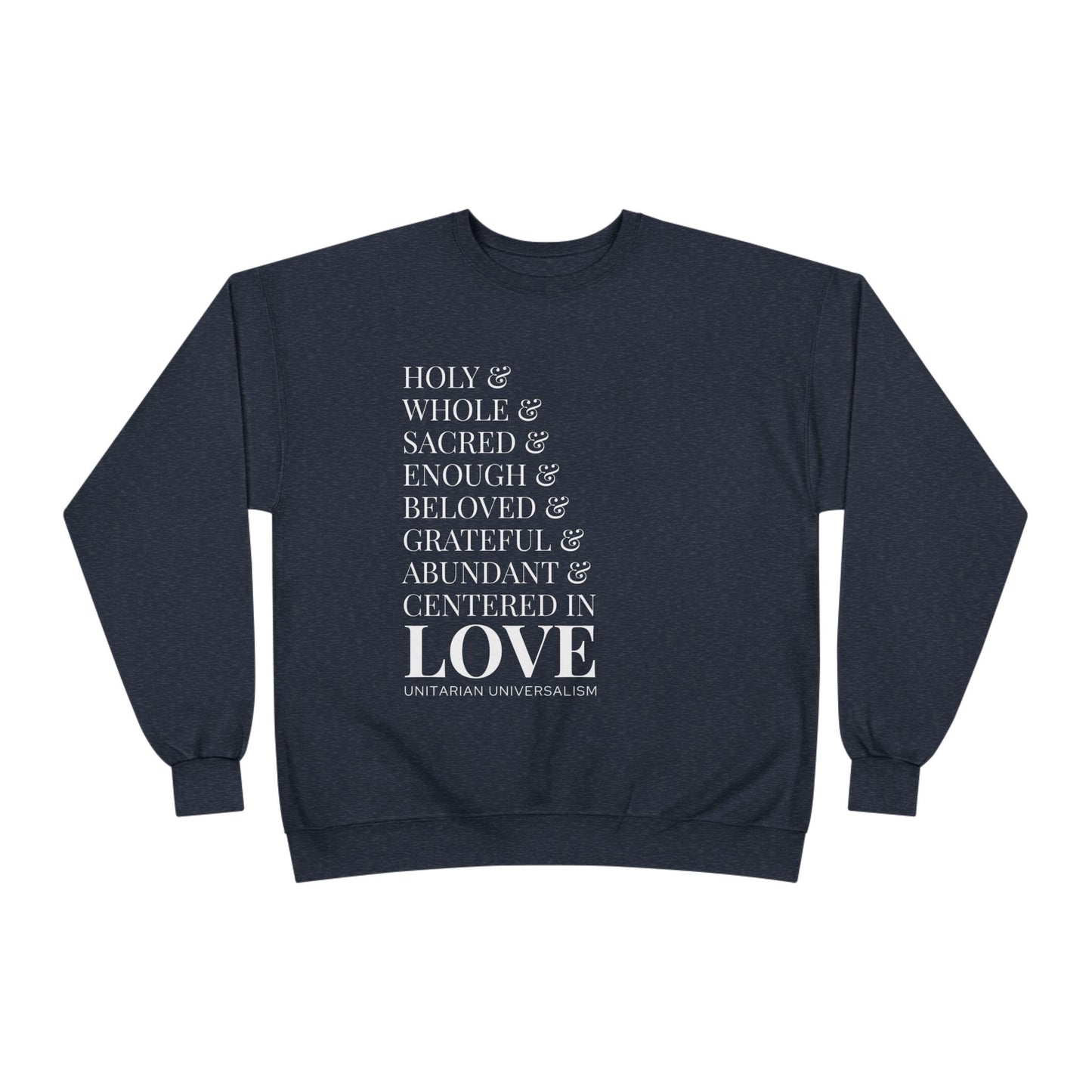 Centered in Love Unisex EcoSmart® Crewneck Sweatshirt