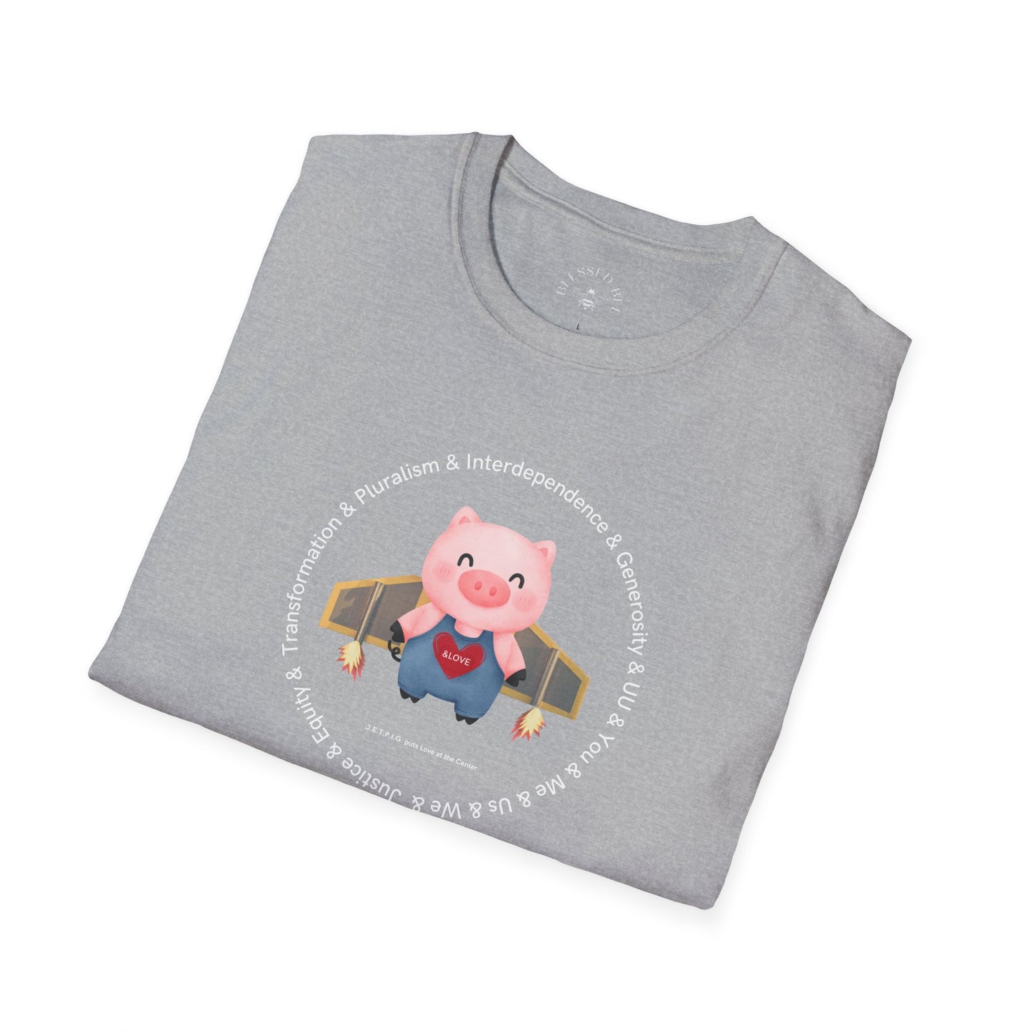 JETPIG & UU Values T-Shirt - Adult (Front Only)