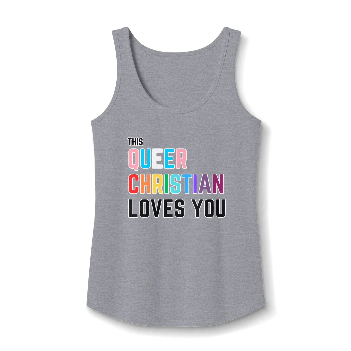 This Queer Christian Loves You Tank Top