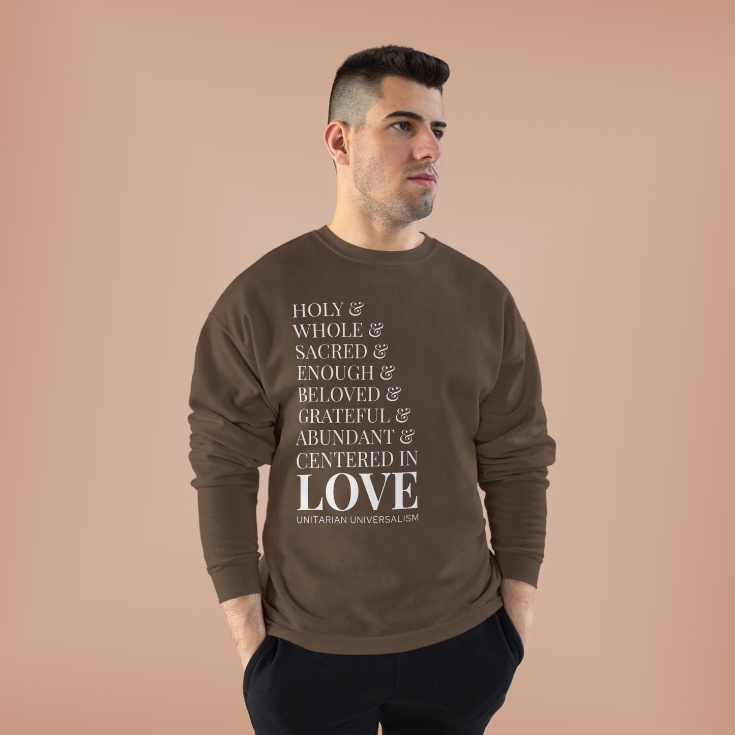 Centered in Love Unisex EcoSmart® Crewneck Sweatshirt
