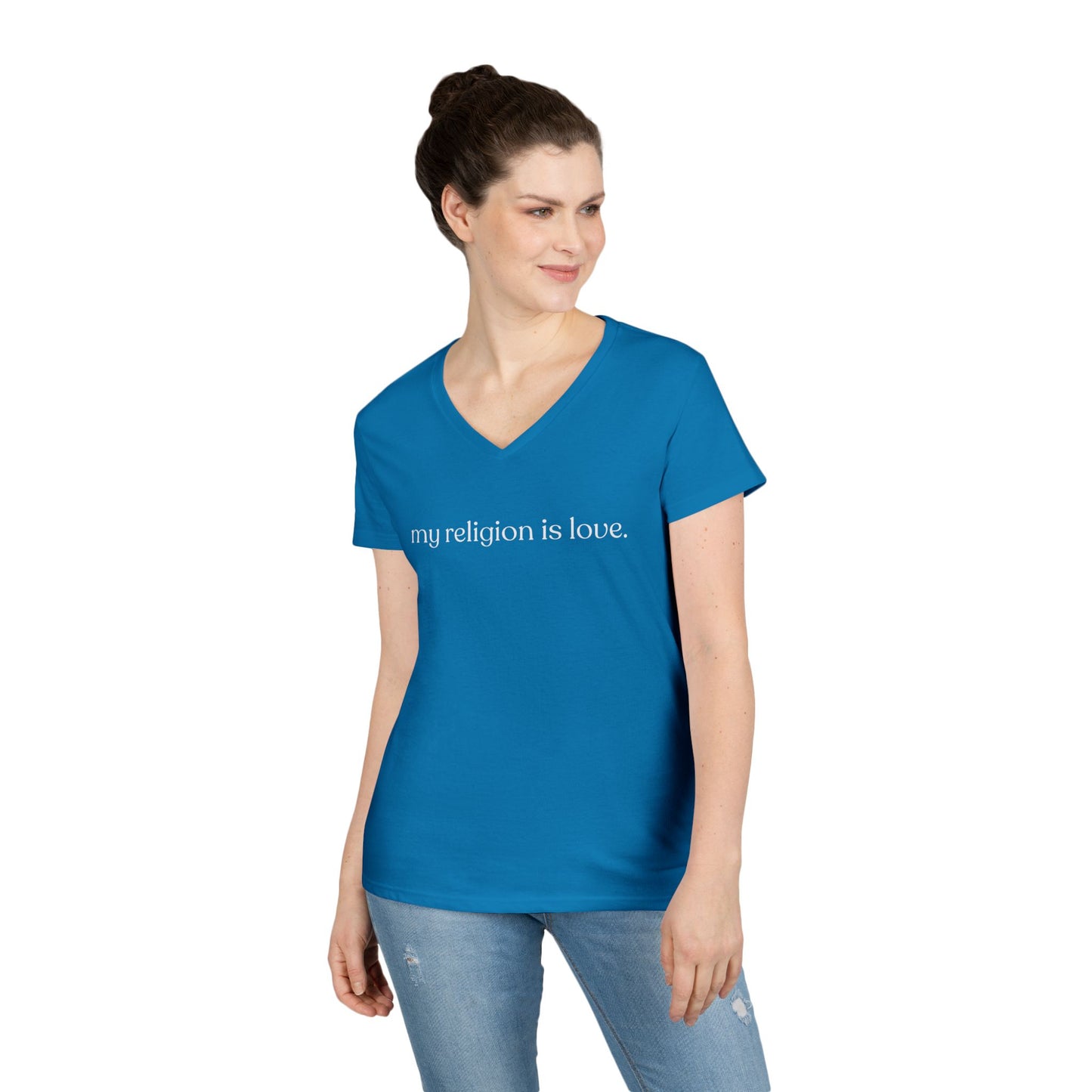 My Religion is Love V-Neck