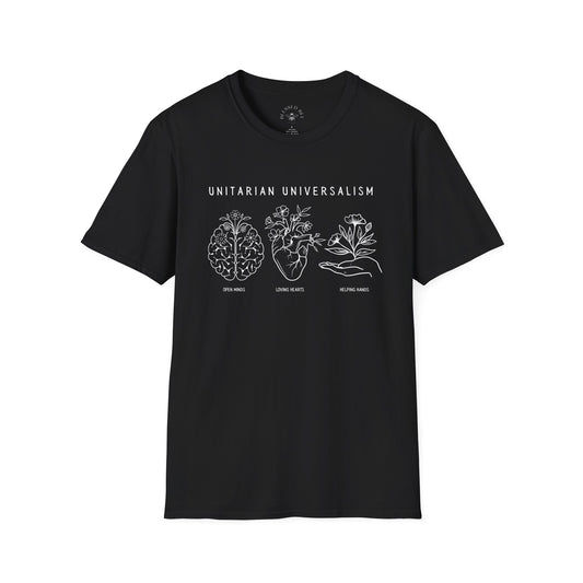 Open Minds, Loving Hearts, Helping Hands T-Shirt