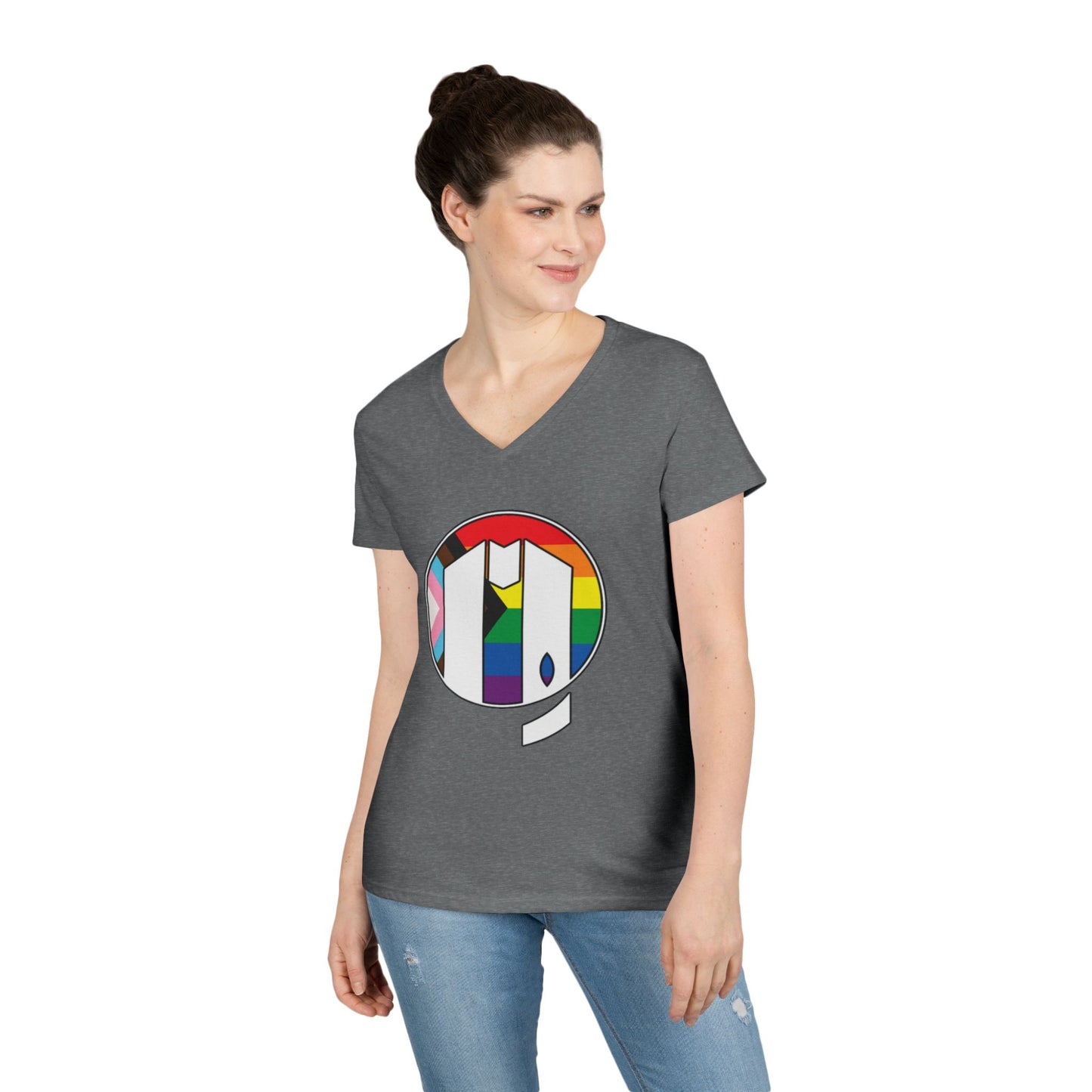 UUMA Rainbow Logo V-Neck
