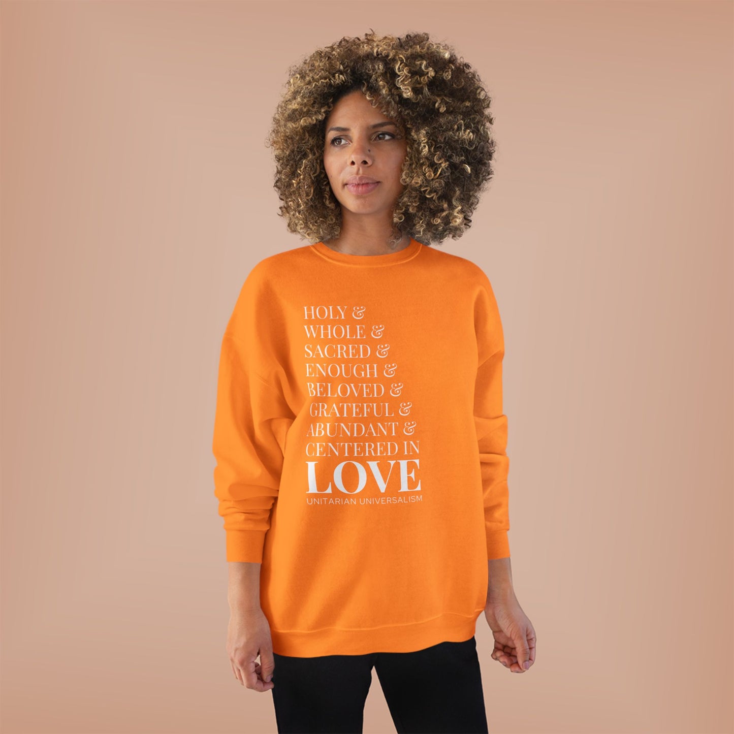 Centered in Love Unisex EcoSmart® Crewneck Sweatshirt
