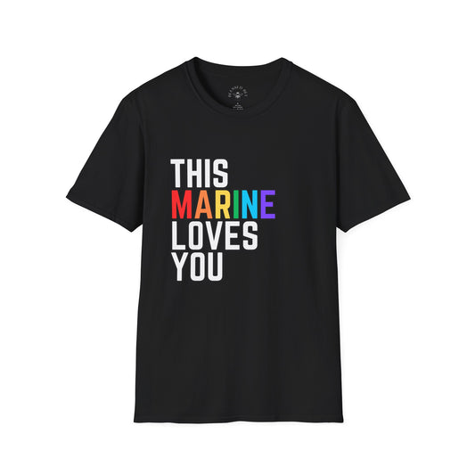 This Marine Loves You Rainbow Pride Shirt