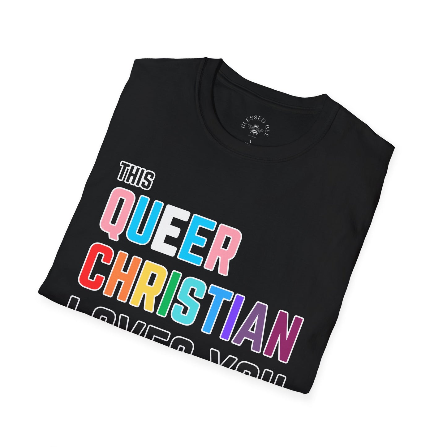 This Queer Christian Loves You Trans Pride Shirt