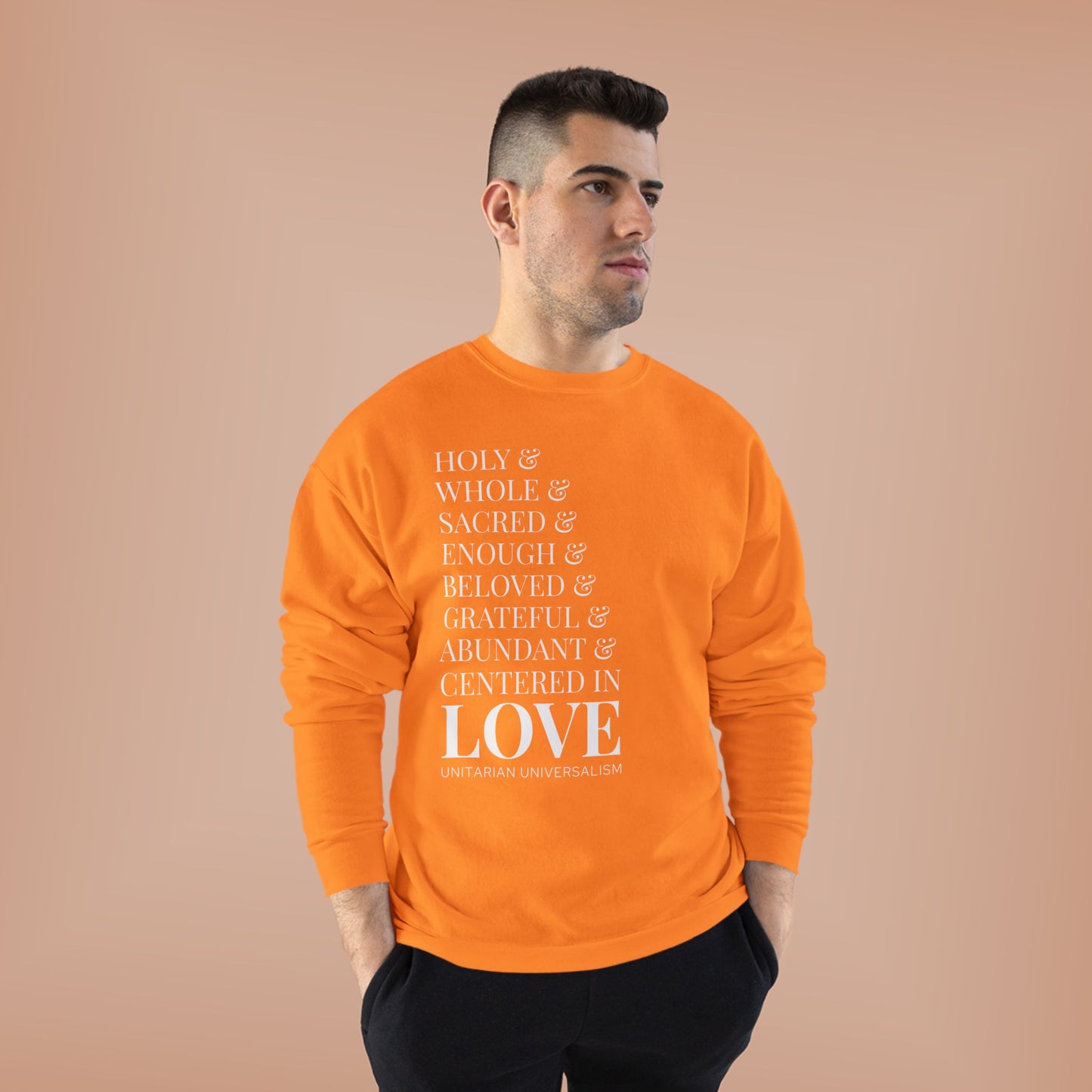Centered in Love Unisex EcoSmart® Crewneck Sweatshirt