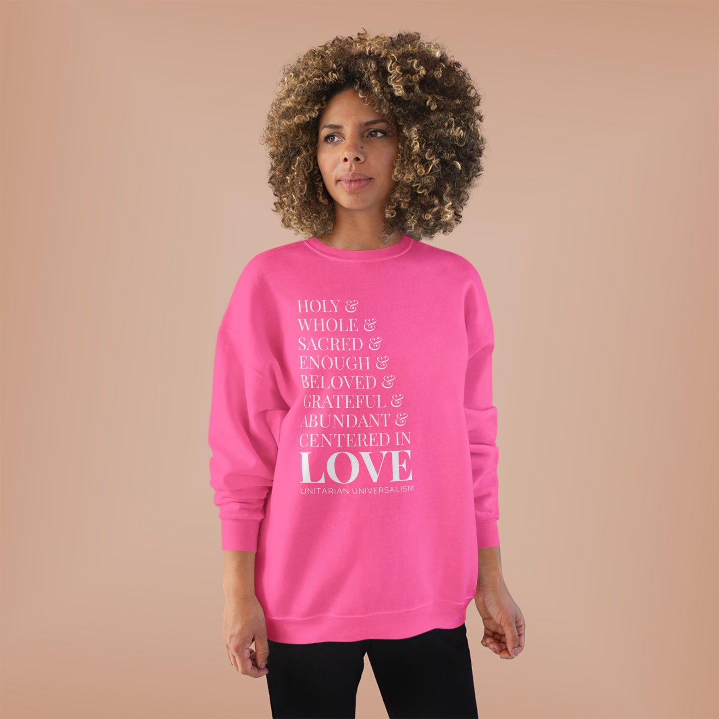 Centered in Love Unisex EcoSmart® Crewneck Sweatshirt