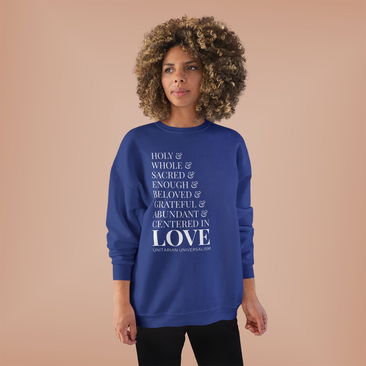 Centered in Love Unisex EcoSmart® Crewneck Sweatshirt