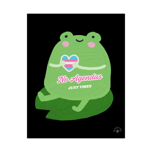 "No Agendas, Just Vibes" Poster Print - Benefiting TRUUsT's Faithify Campaign