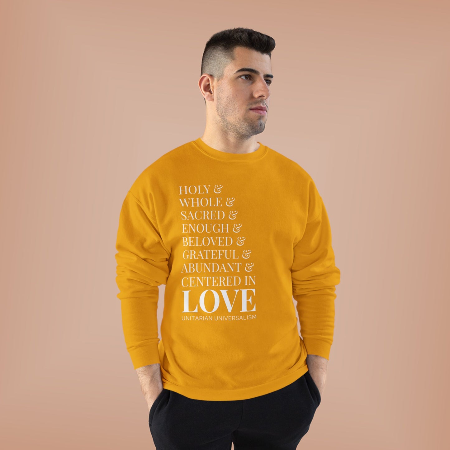 Centered in Love Unisex EcoSmart® Crewneck Sweatshirt