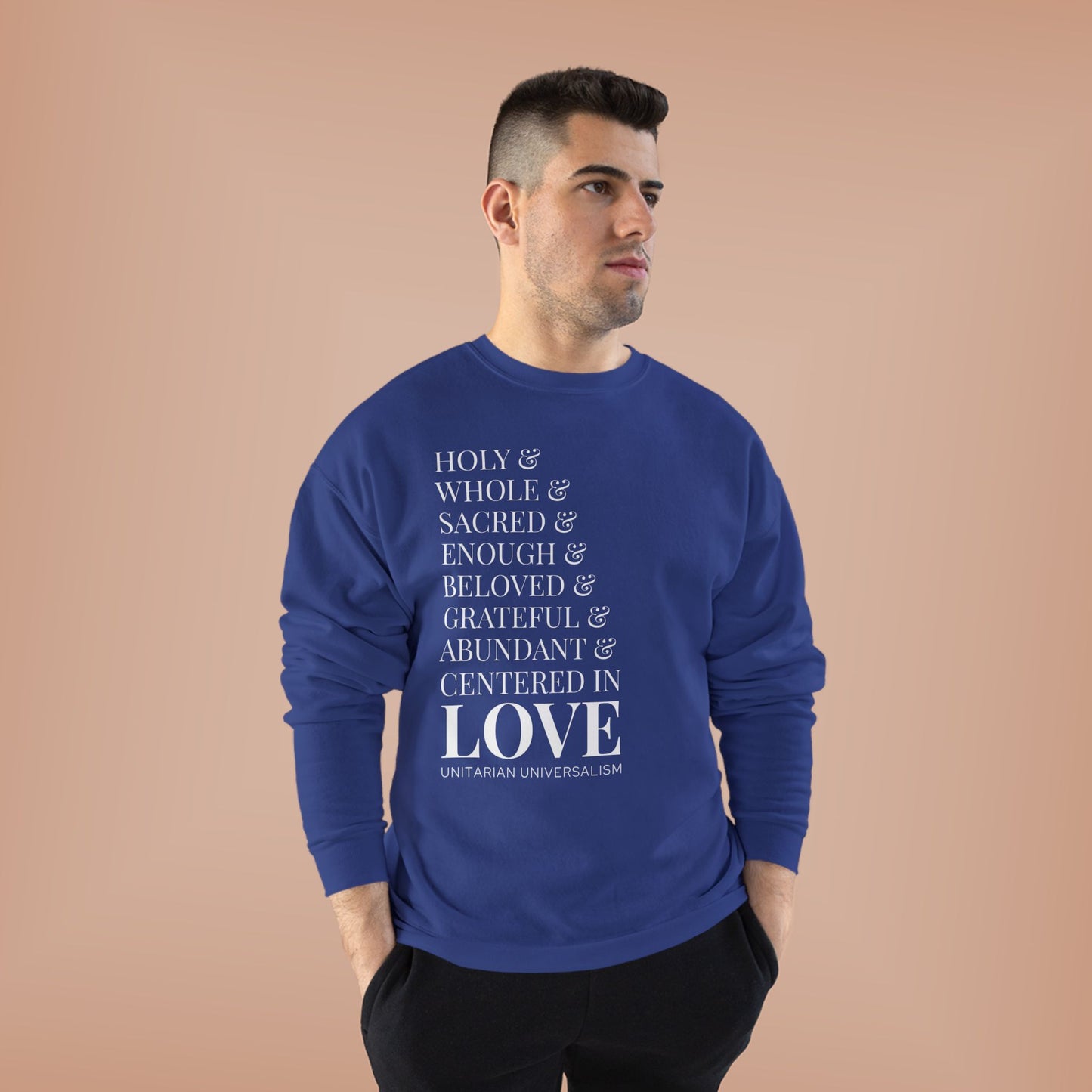 Centered in Love Unisex EcoSmart® Crewneck Sweatshirt
