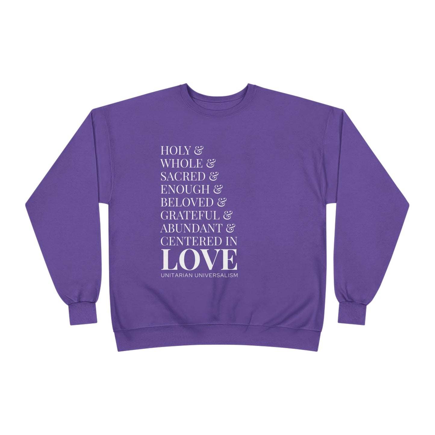 Centered in Love Unisex EcoSmart® Crewneck Sweatshirt