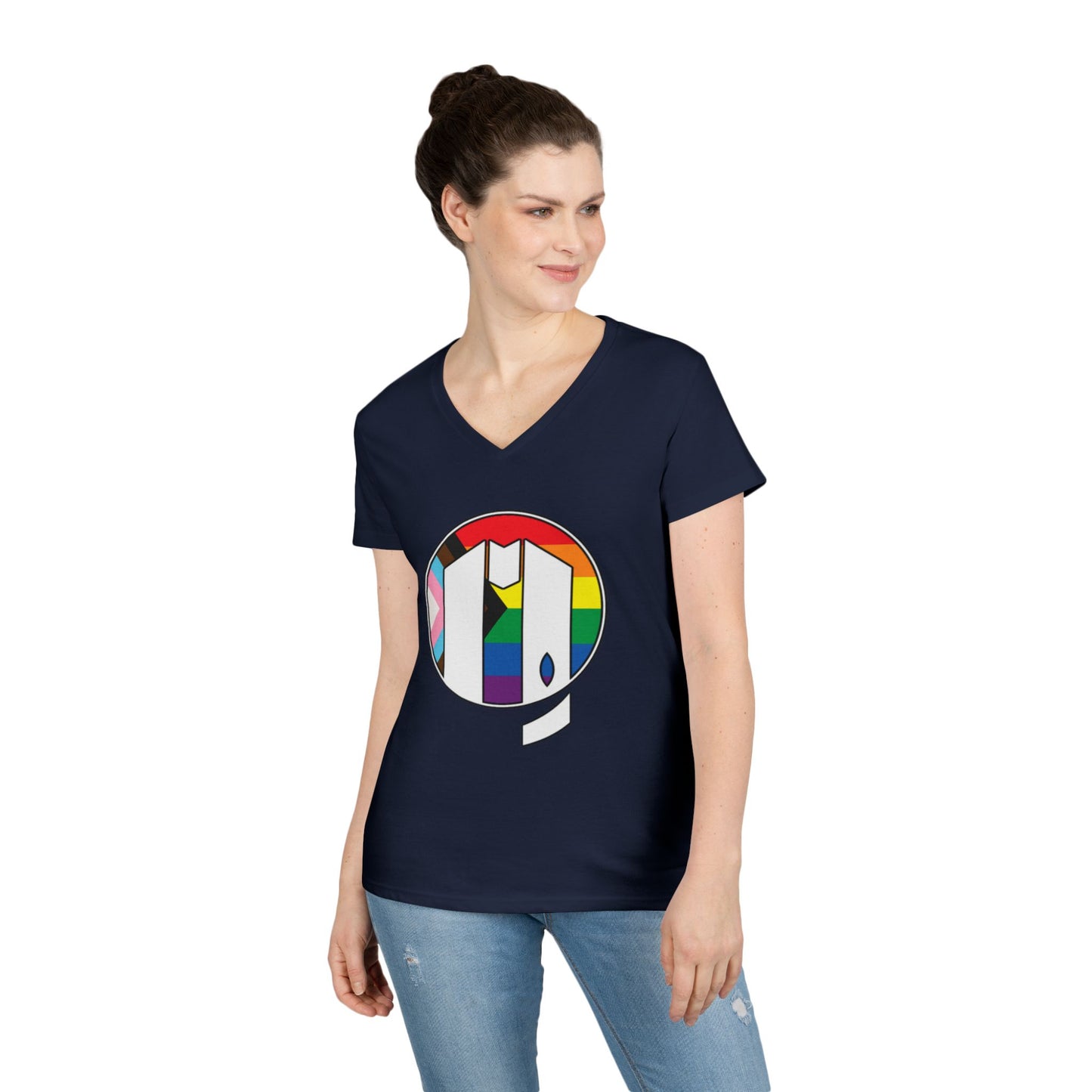 UUMA Rainbow Logo V-Neck