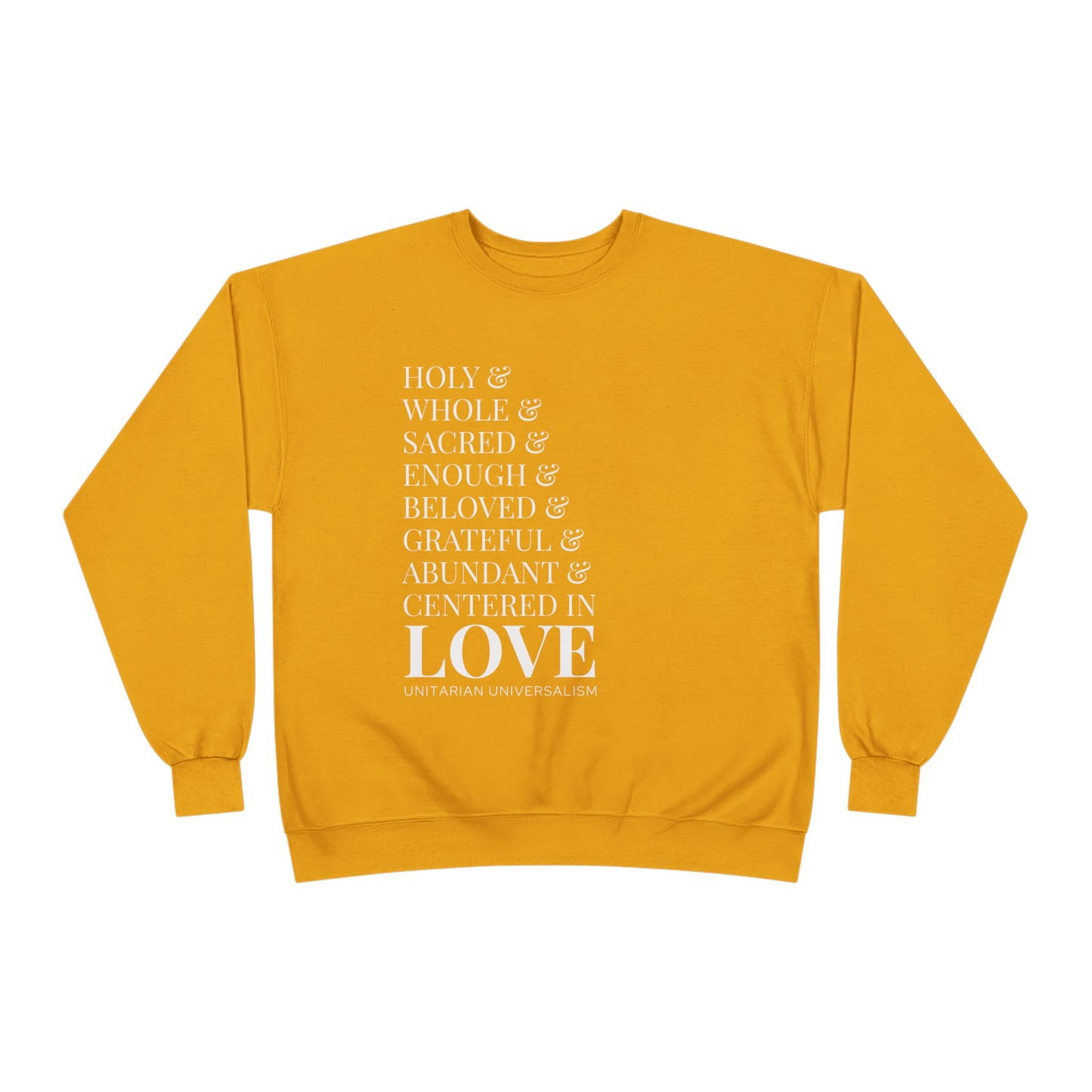 Centered in Love Unisex EcoSmart® Crewneck Sweatshirt